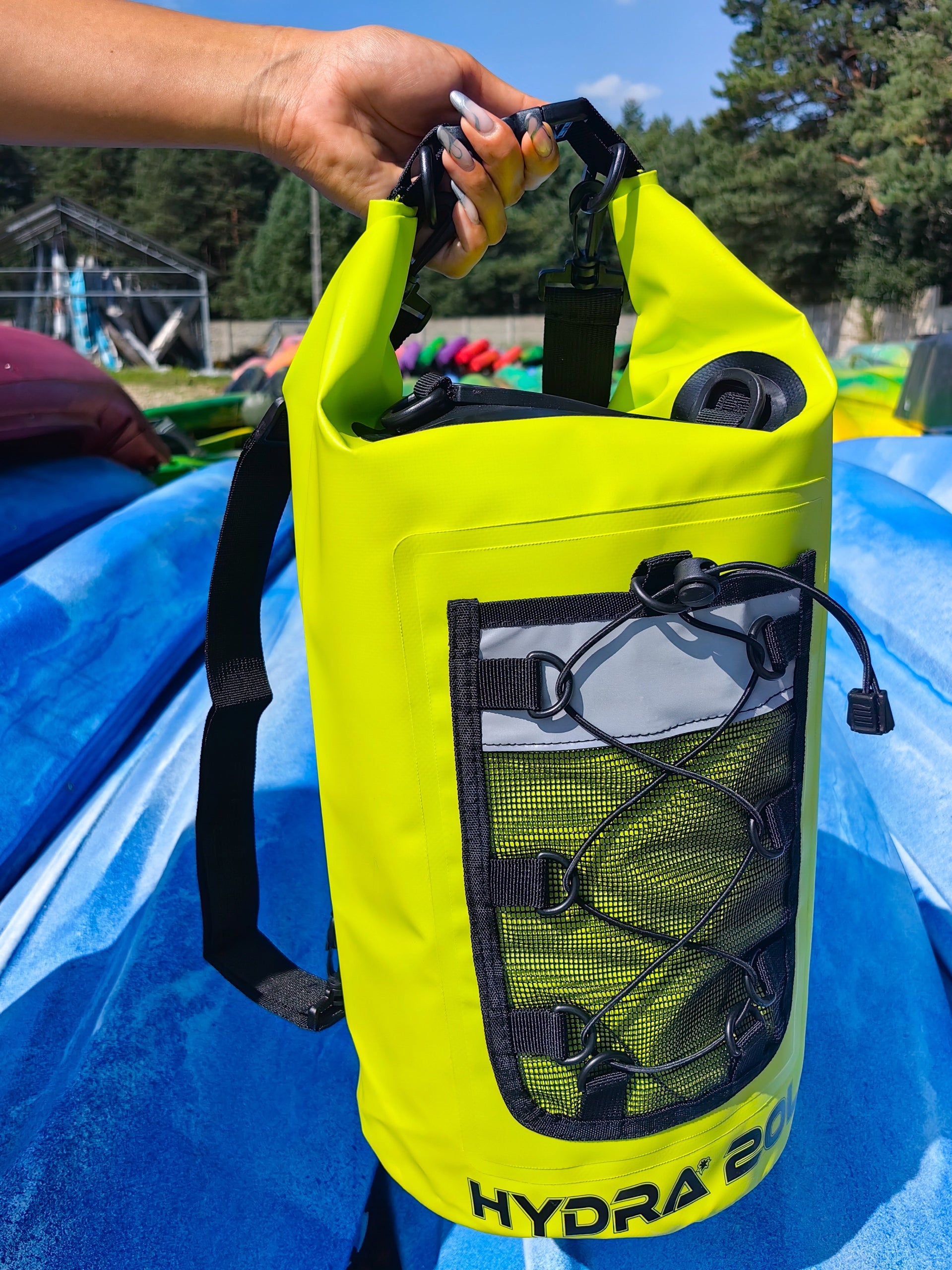 Waterproof Bag 20L Water Bag Backpack Waterproof Hydra for Kayak Color yellow
