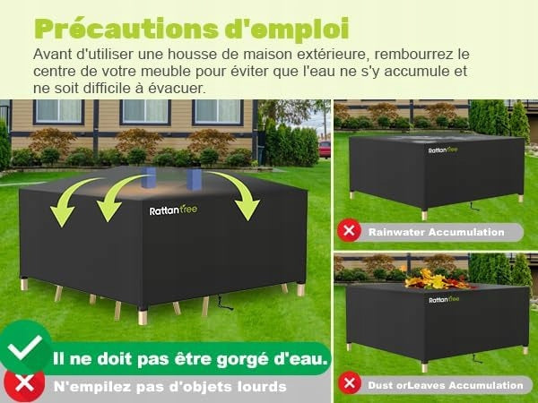 Waterproof Cover for Garden Furniture 170x94x70 cm Oxford 420D UV Resistant Kind For Table