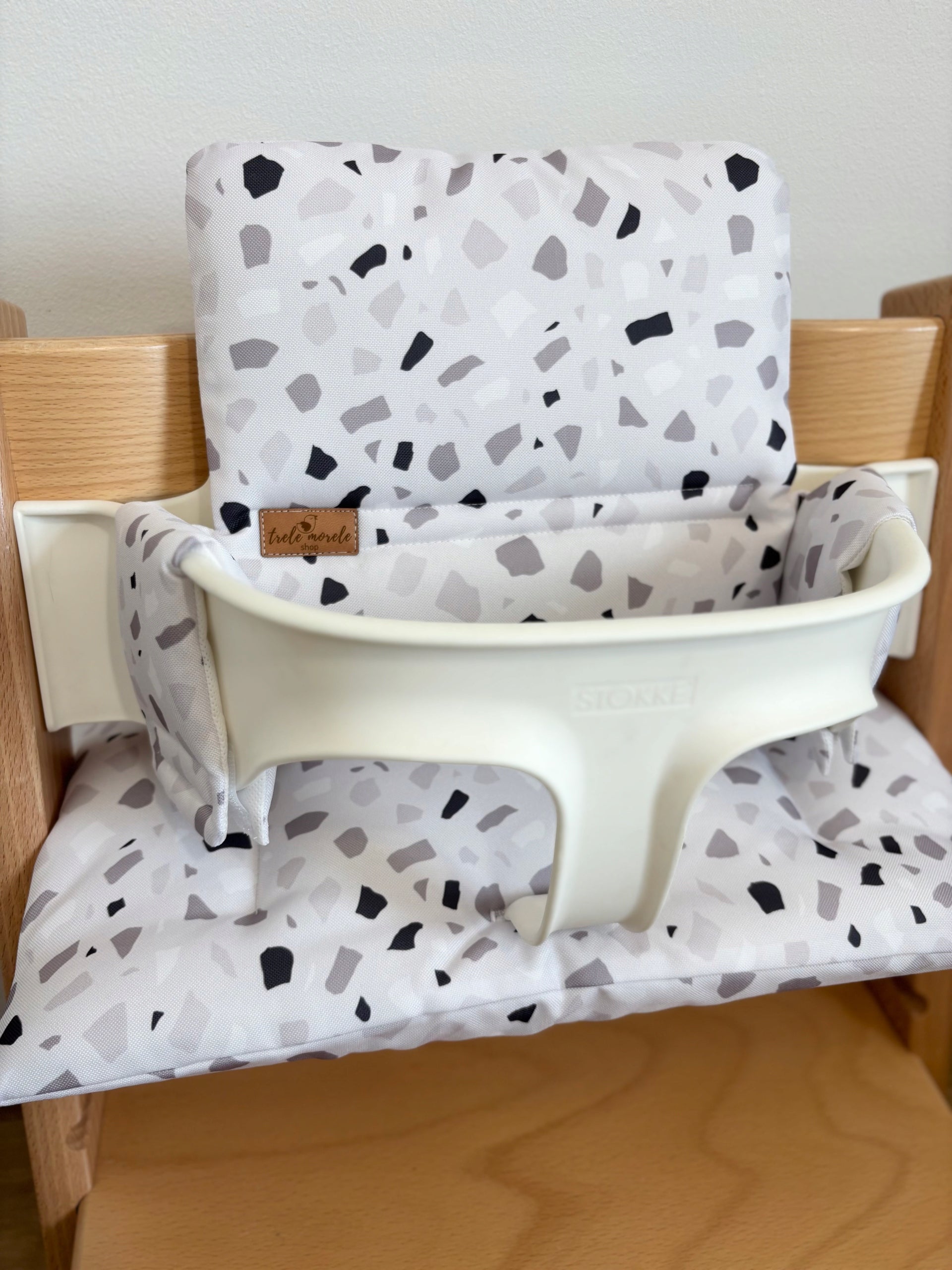 Waterproof Cushions for Stokke Tripp Trapp 2in1 Grey Terrazzo