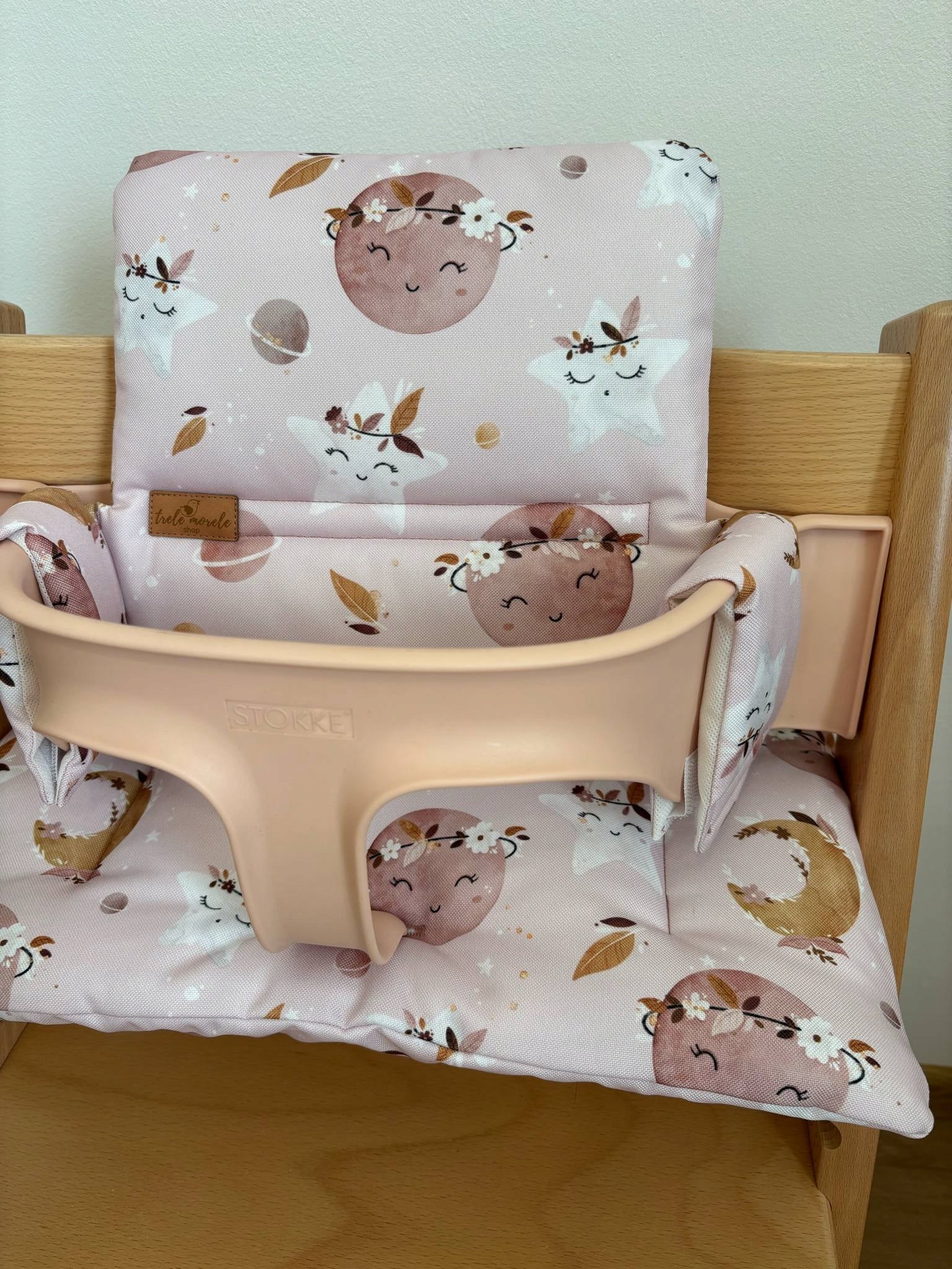 Waterproof Cushions for Stokke Tripp Trapp 2in1 Moons Roses