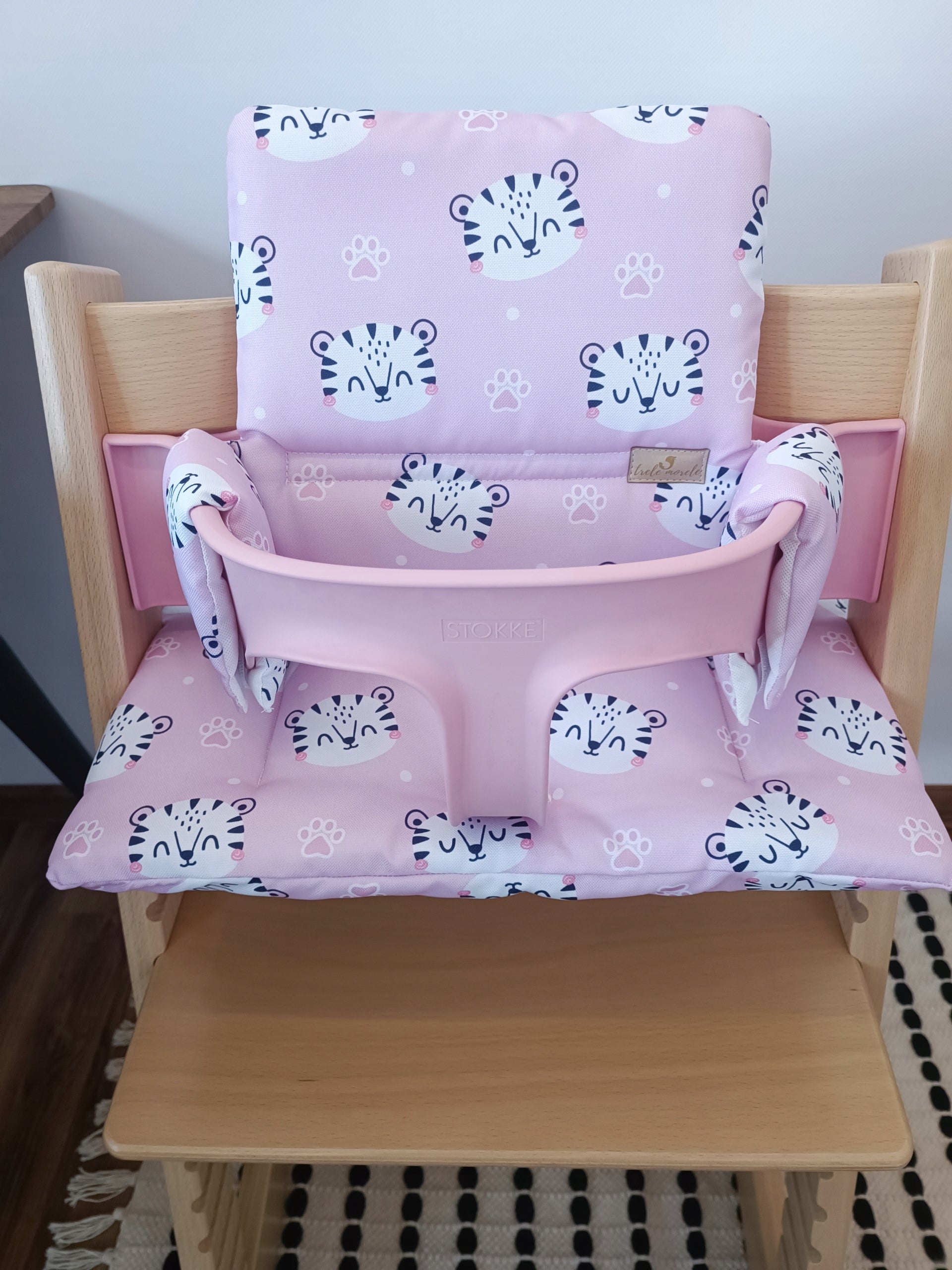 Waterproof Cushions for Stokke Tripp Trapp 2in1 Tiger Roses Packaging status original