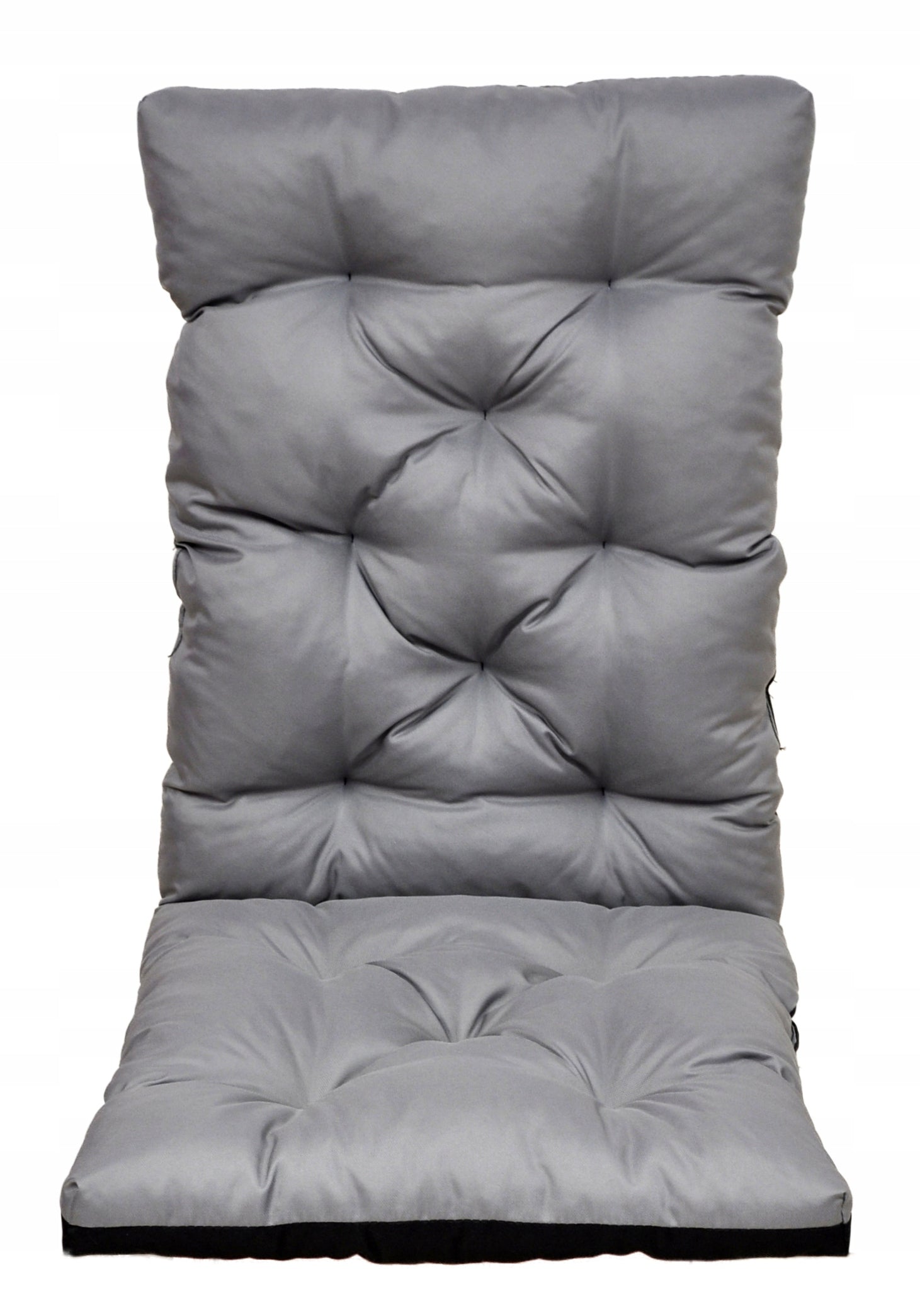 Waterproof Cushions with Backrest for Garden Chair Grey 50x120 6 pieces Manufacturer no brand