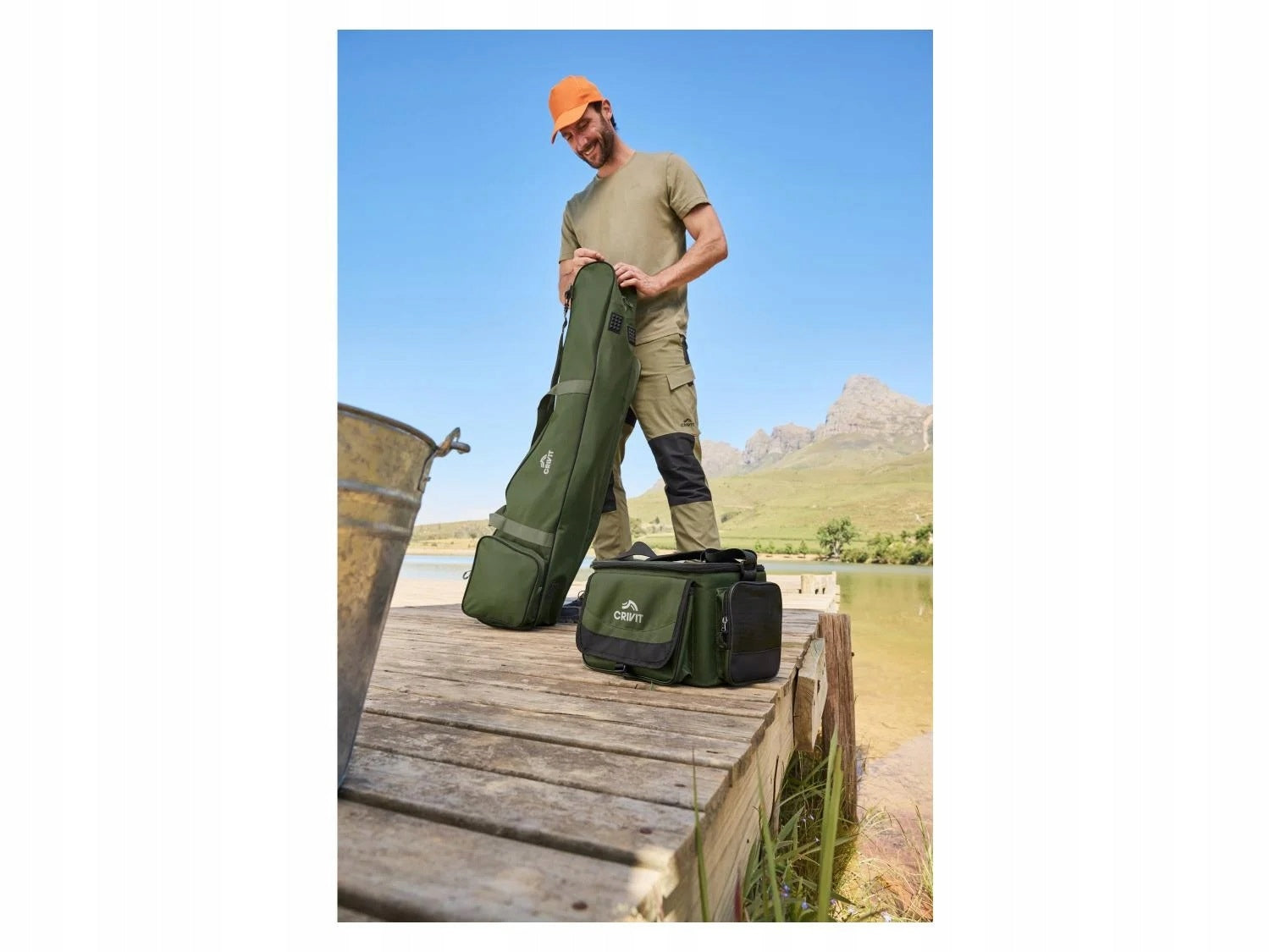 Waterproof Fishing Bag with Accessory Containers Model MM