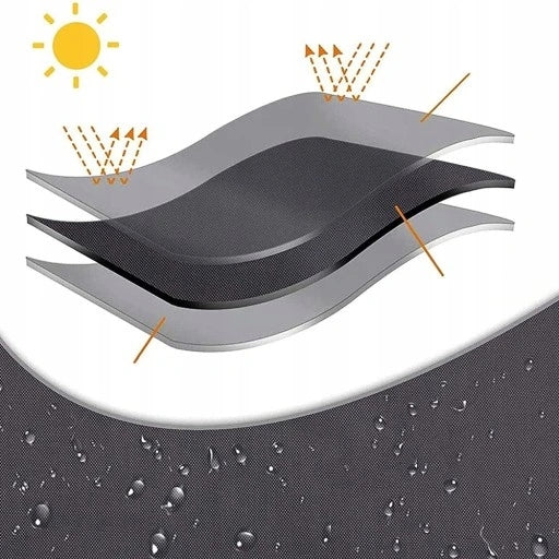 Waterproof Garden Table Cover, Furniture Protective Cover Color black