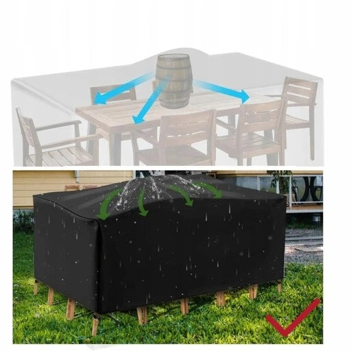 Waterproof Garden Table Cover, Furniture Protective Cover Product height 74 cm