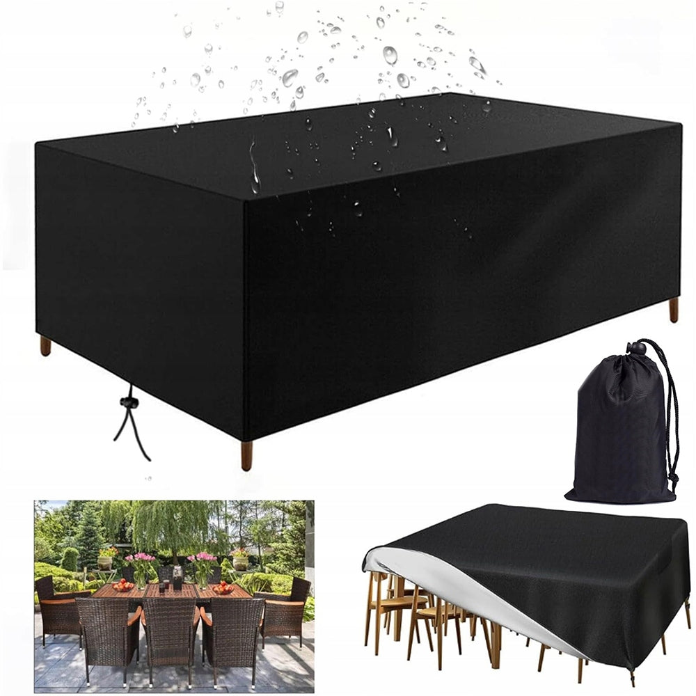 Waterproof Garden Table Cover, Furniture Protective Cover Product width 132 cm