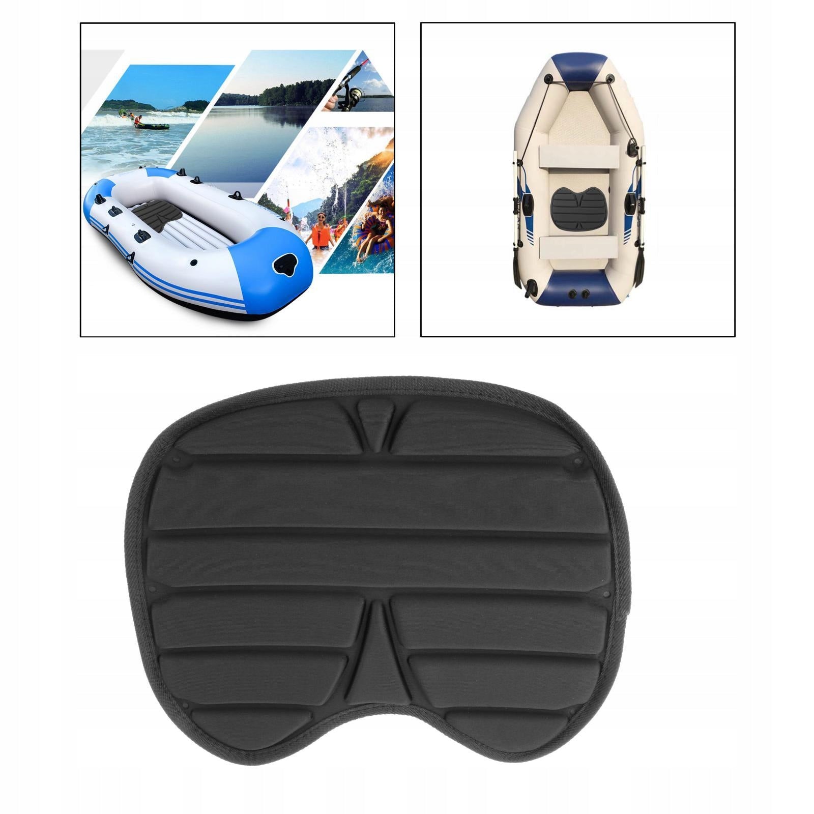 Waterproof Kayak Pillow Eva Anti Slip Portable Kayak 38x30 cm Material wood