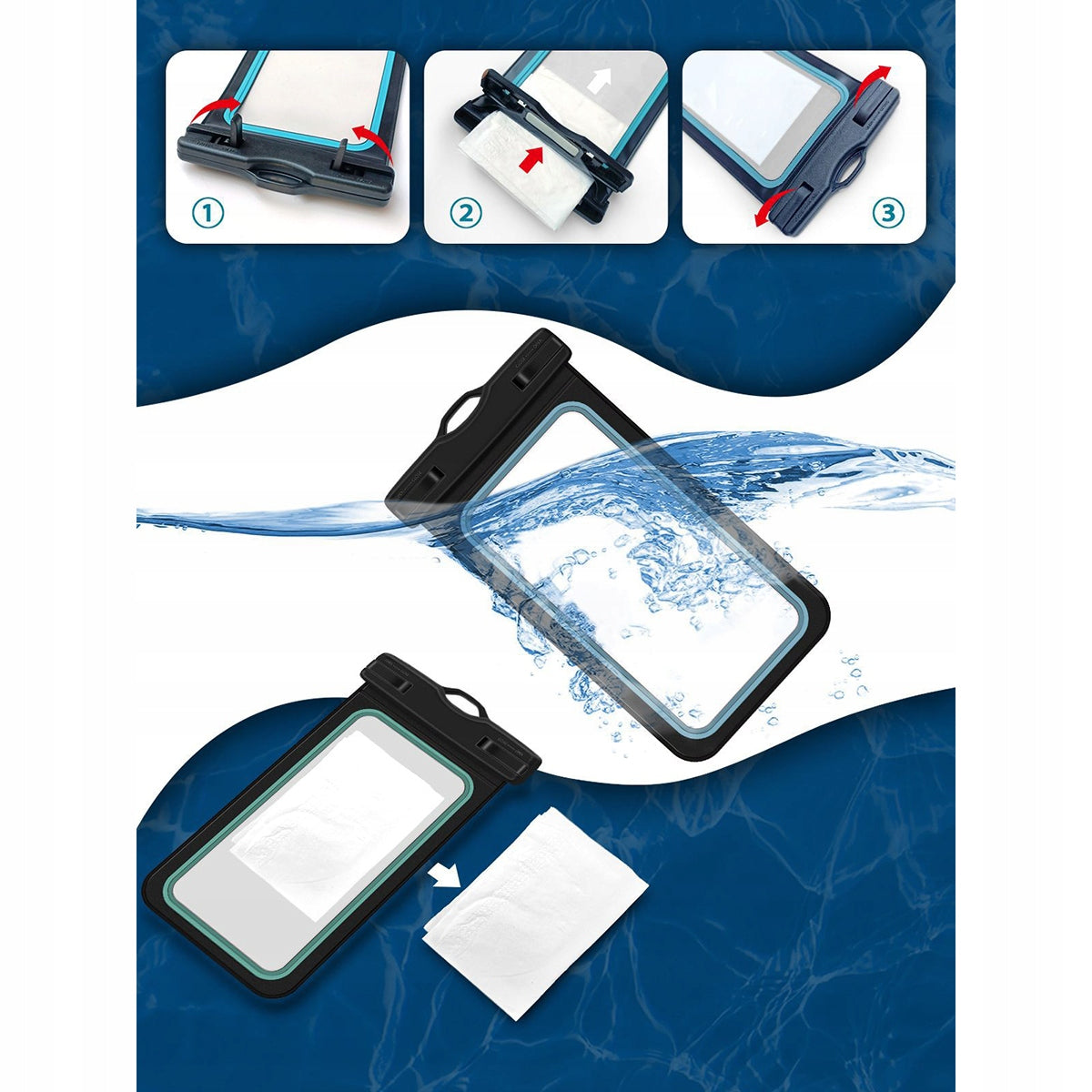 Waterproof Kidney Bag Pouch Sachet IPX8 Brand no brand