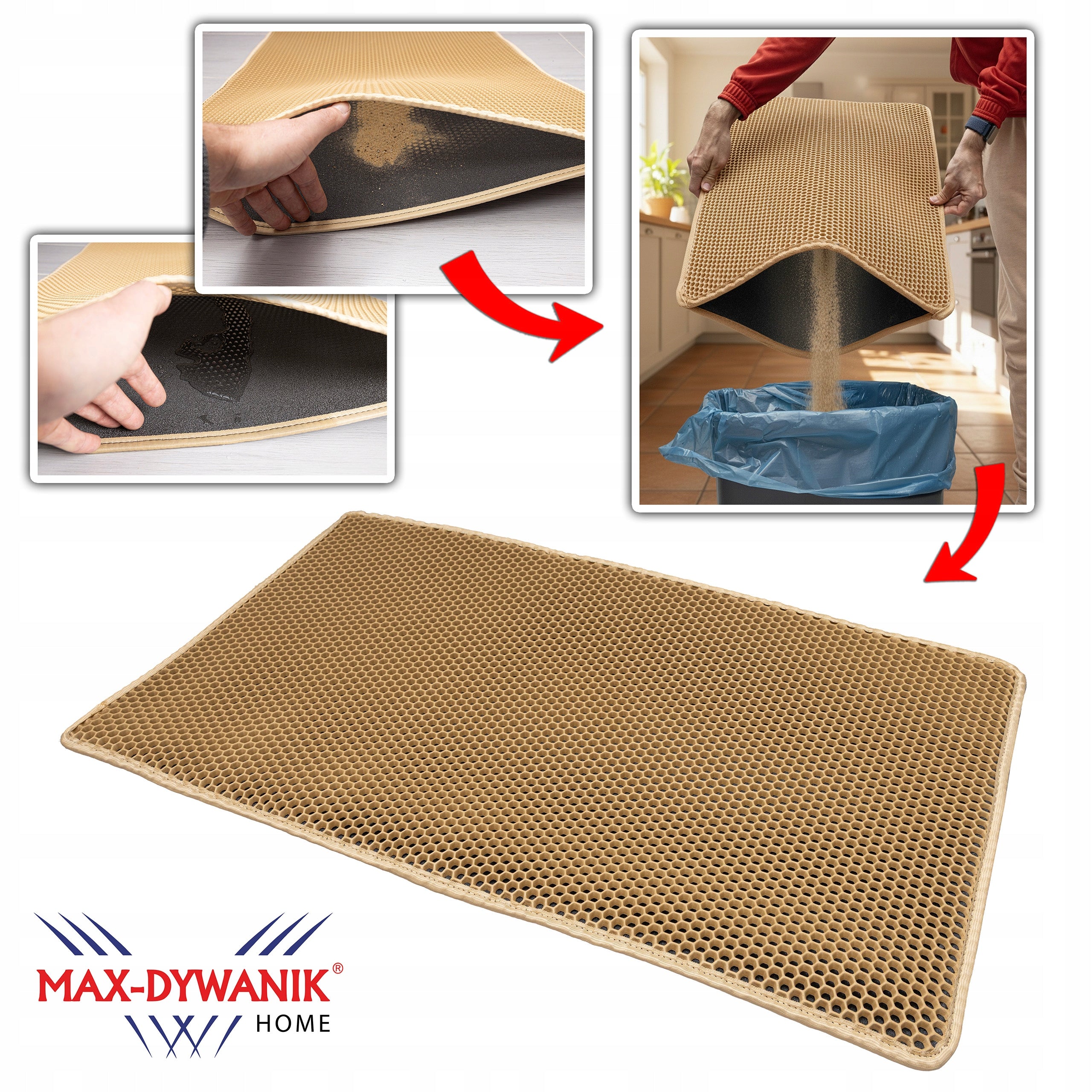 Waterproof OPENWORK cat litter box mat / wiper 70x100 Manufacturer code 495268