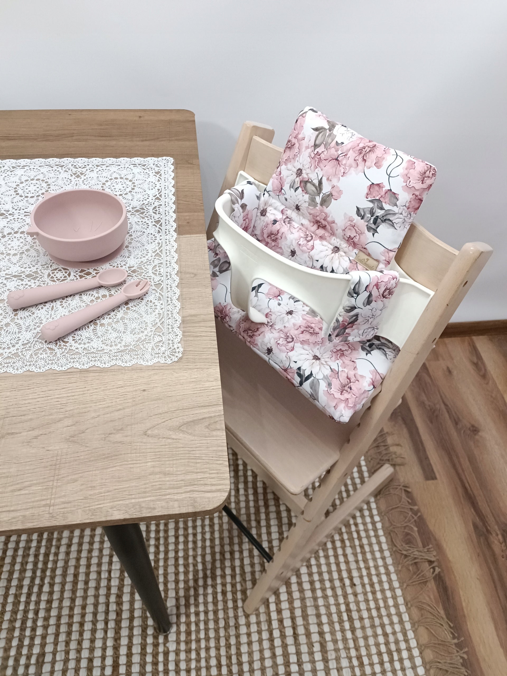 Waterproof Pillows for Stokke Tripp Trapp 2in1 Flowers Powder Roses Brand no brand