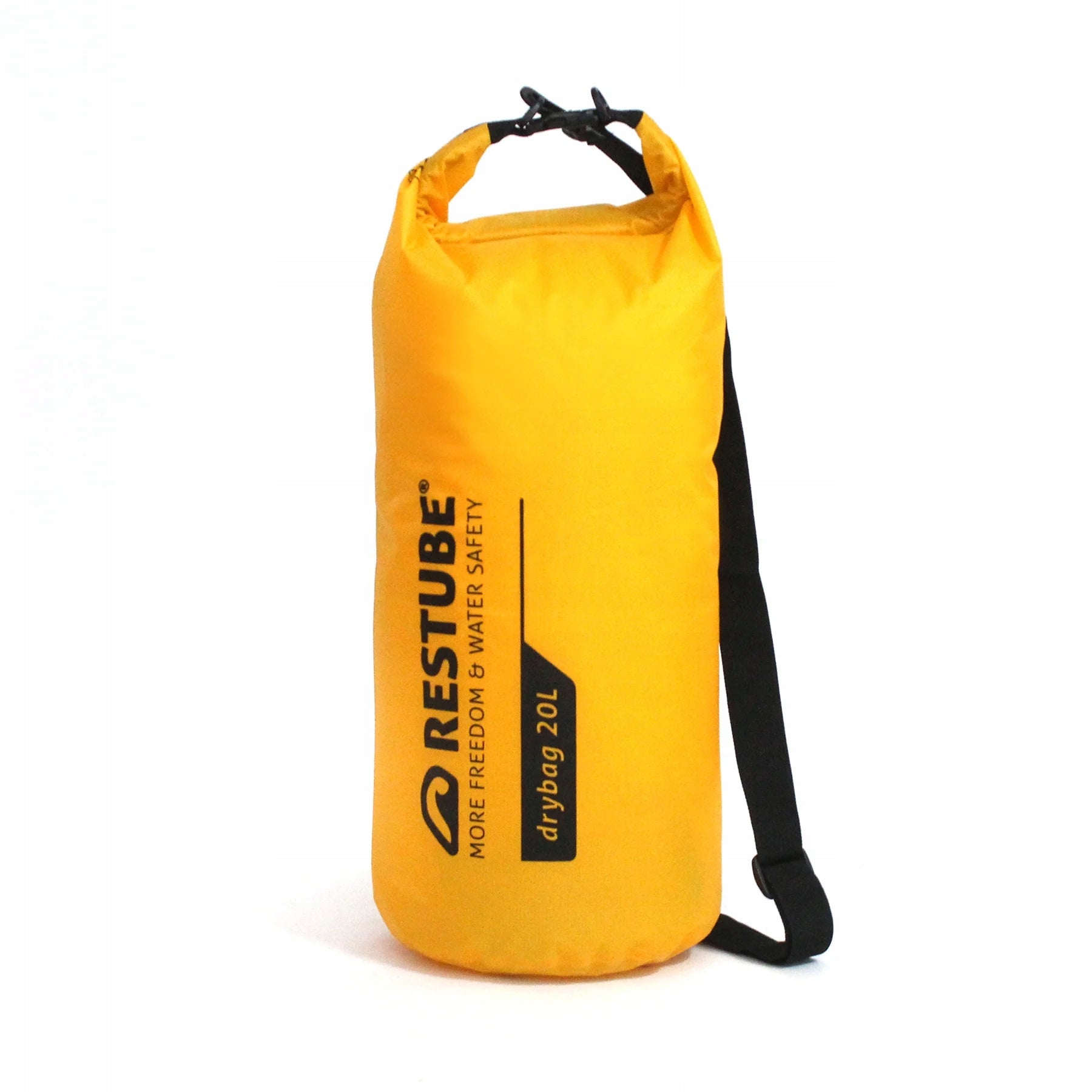 Waterproof bag RESTUBE Drybag 20 l with shoulder strap, yellow