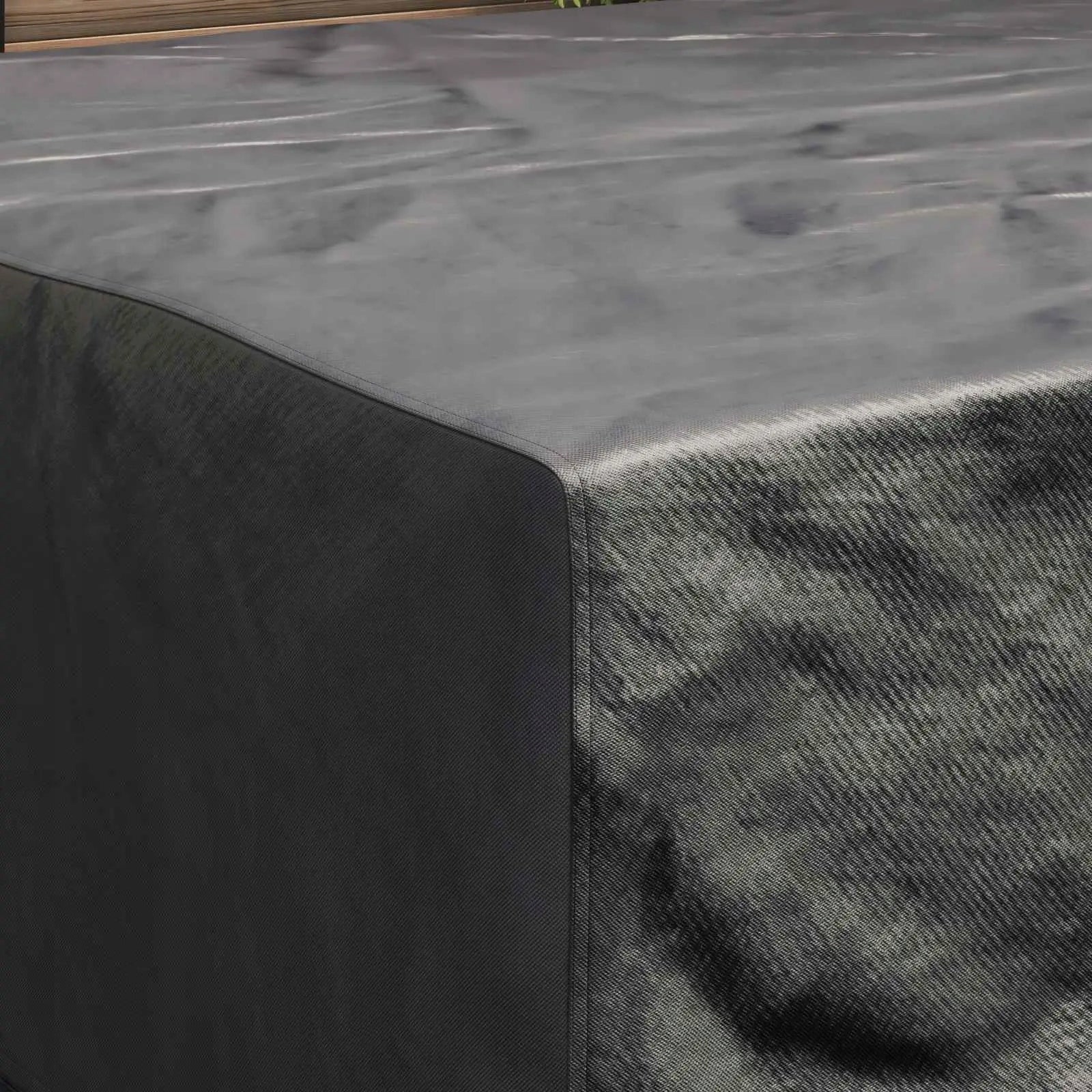 Waterproof furniture cover with sleek black design 200 x 200 x 90 Product width 1 cm