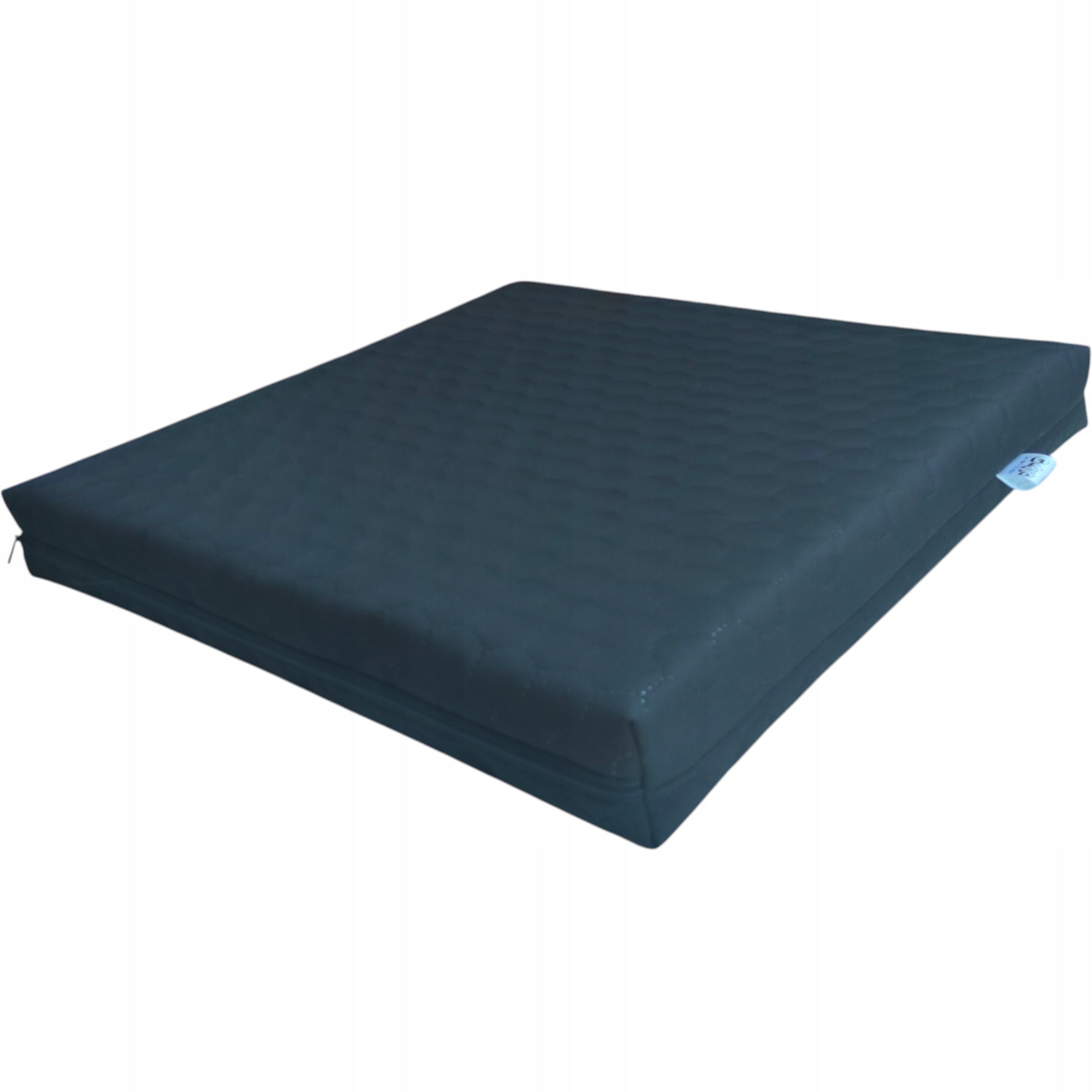 Waterproof garden cushion with sponge 50x100x6 cm–black quilted hexagons Manufacturer GMK