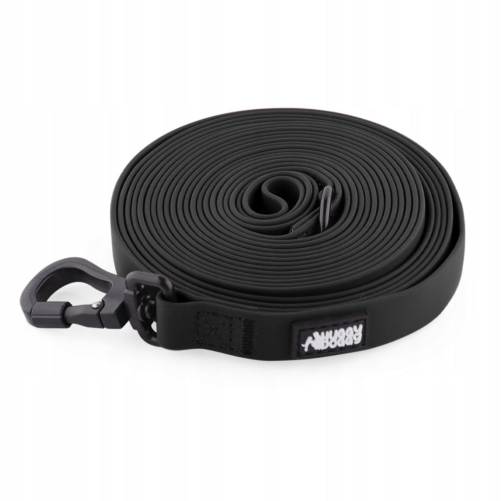 Waterproof leash 5m training long 5 meters HUGGY DOGGY cord strong M Color black