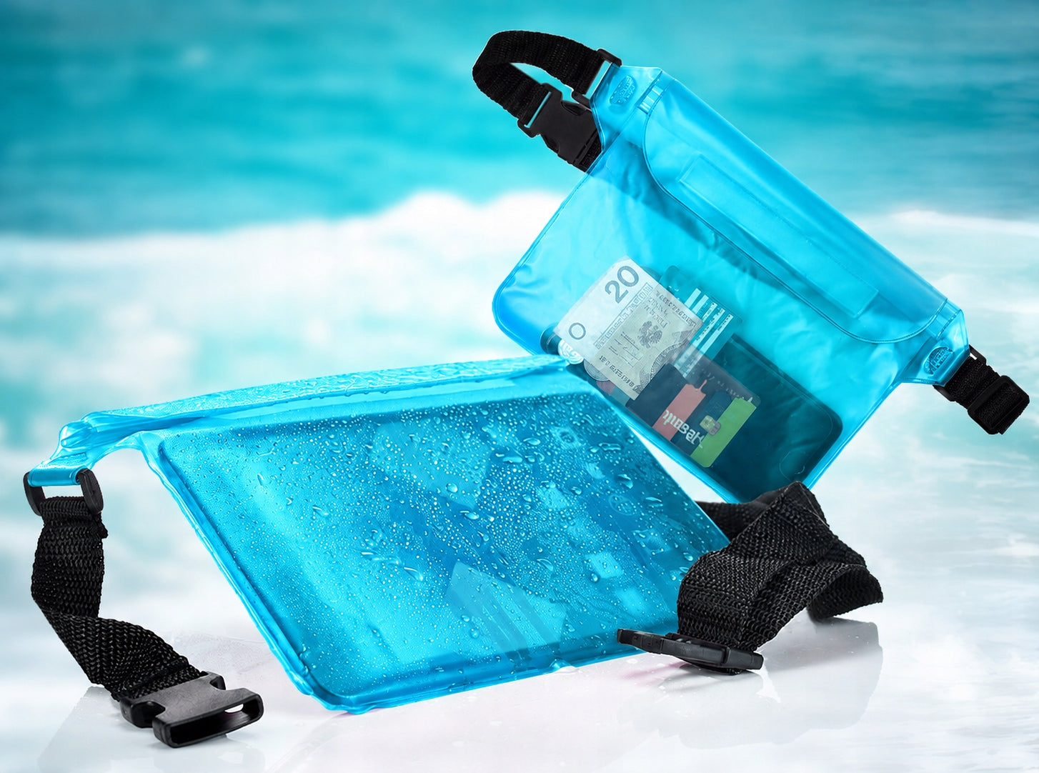 Waterproof pool case beach water for PAS for TABLET PHONE DOCUMENTS Packaging status original