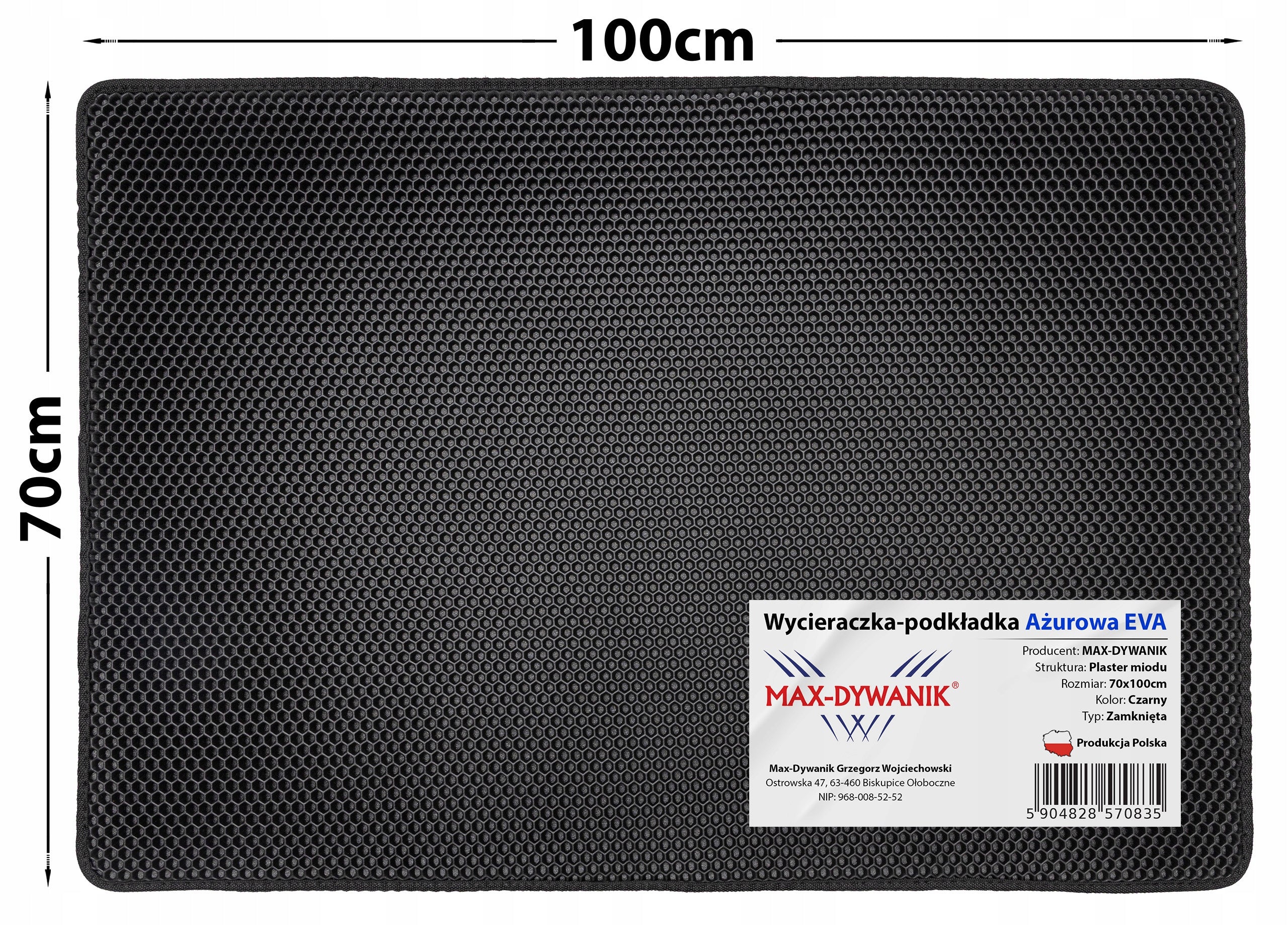 Waterproof rug cat litter box mat 70x100 Packaging status original