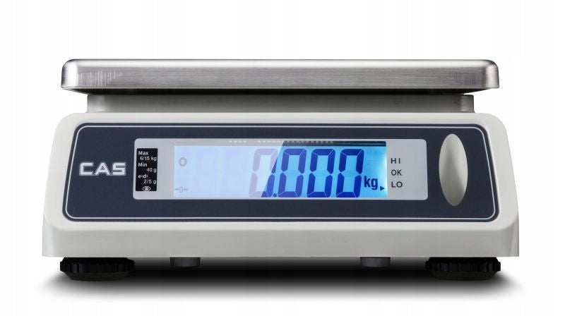 Waterproof scale CAS SW-II 15W LCD 6/15kg LEGALIZED Packaging status original