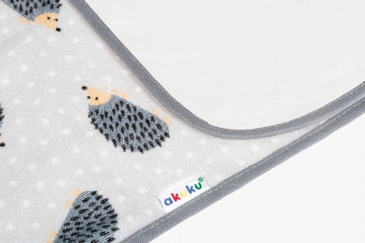 Waterproof terry backing for changing with oilcloth 50×70 cm Akuku hedgehogs