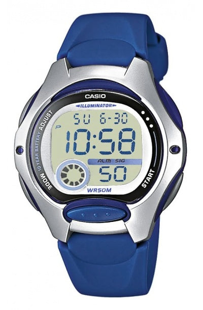 Waterproof women's watch CASIO with backlighting