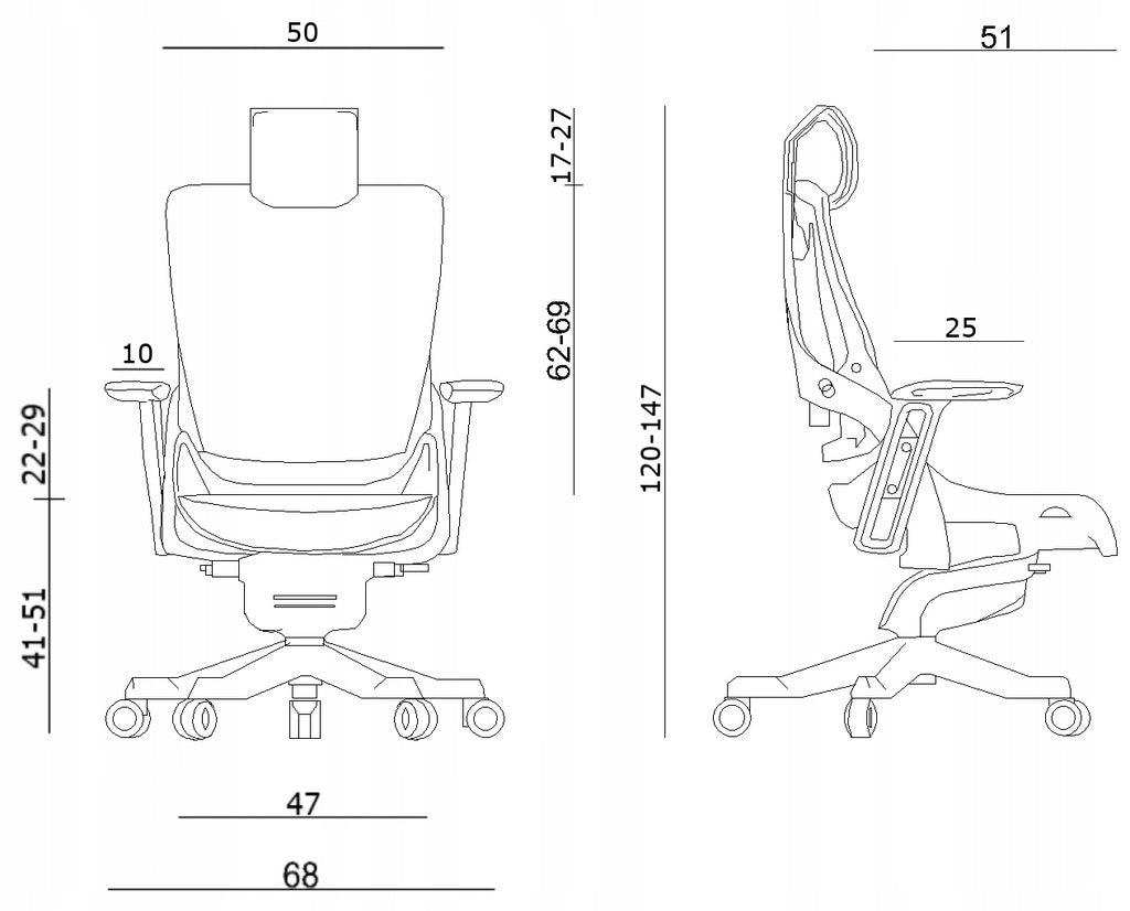 Wau 2 swivel chair BL417/NW42 Unique ergonomic office according to the new health and safety EAN (GTIN) 5908242413099