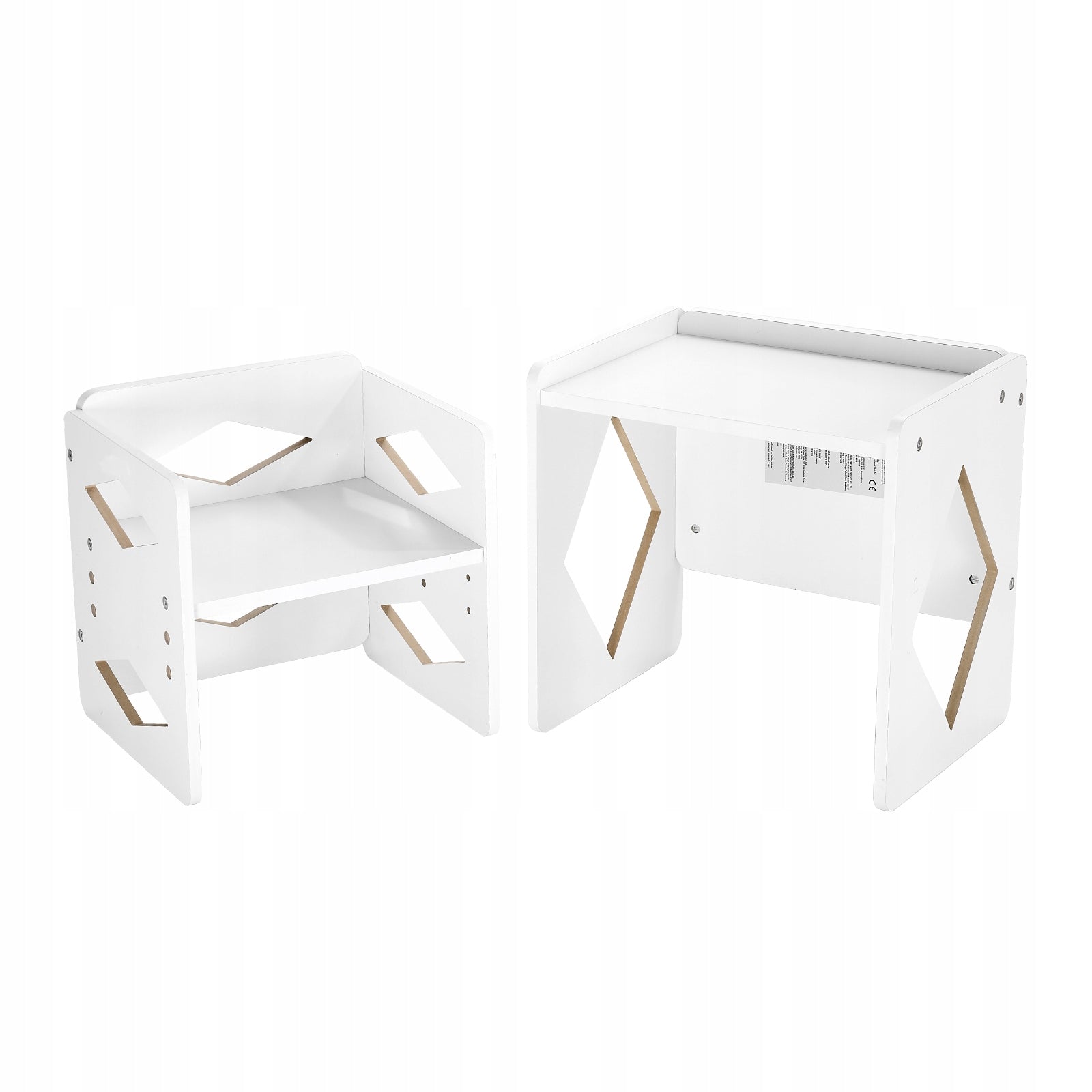 Weaning Table and Chair Set Montessori Kids Activity Table and Chair White Manufacturer code ETDNZY151321X