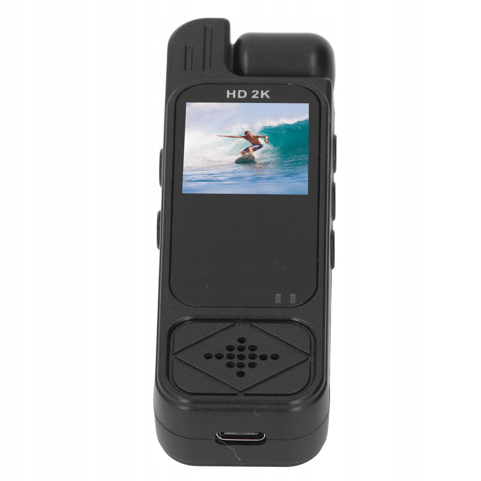 Wearable Video Recorder Clip Back 2k 180° AI Rotary Lens