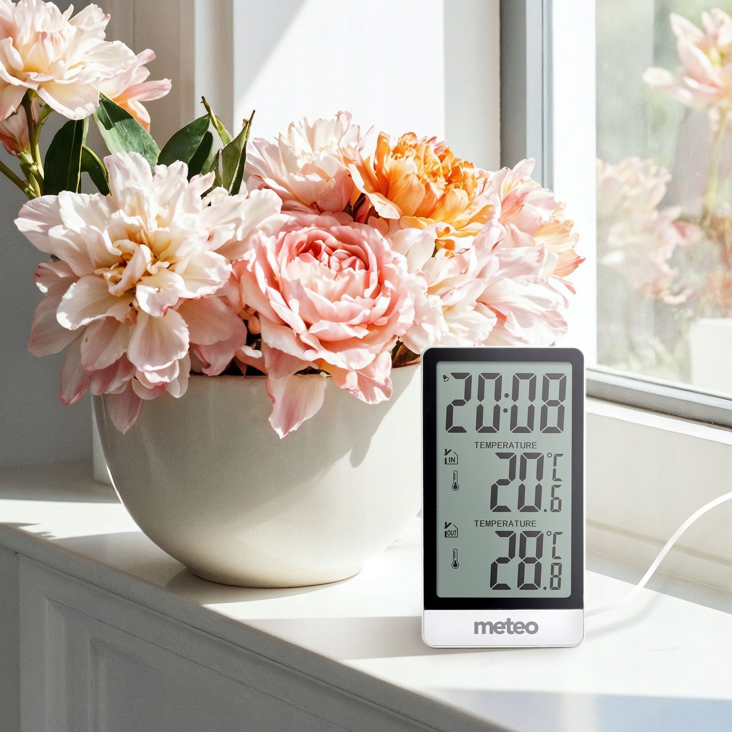 Weather Station Indoor Outdoor Thermometer METEO SP111B Packaging status original