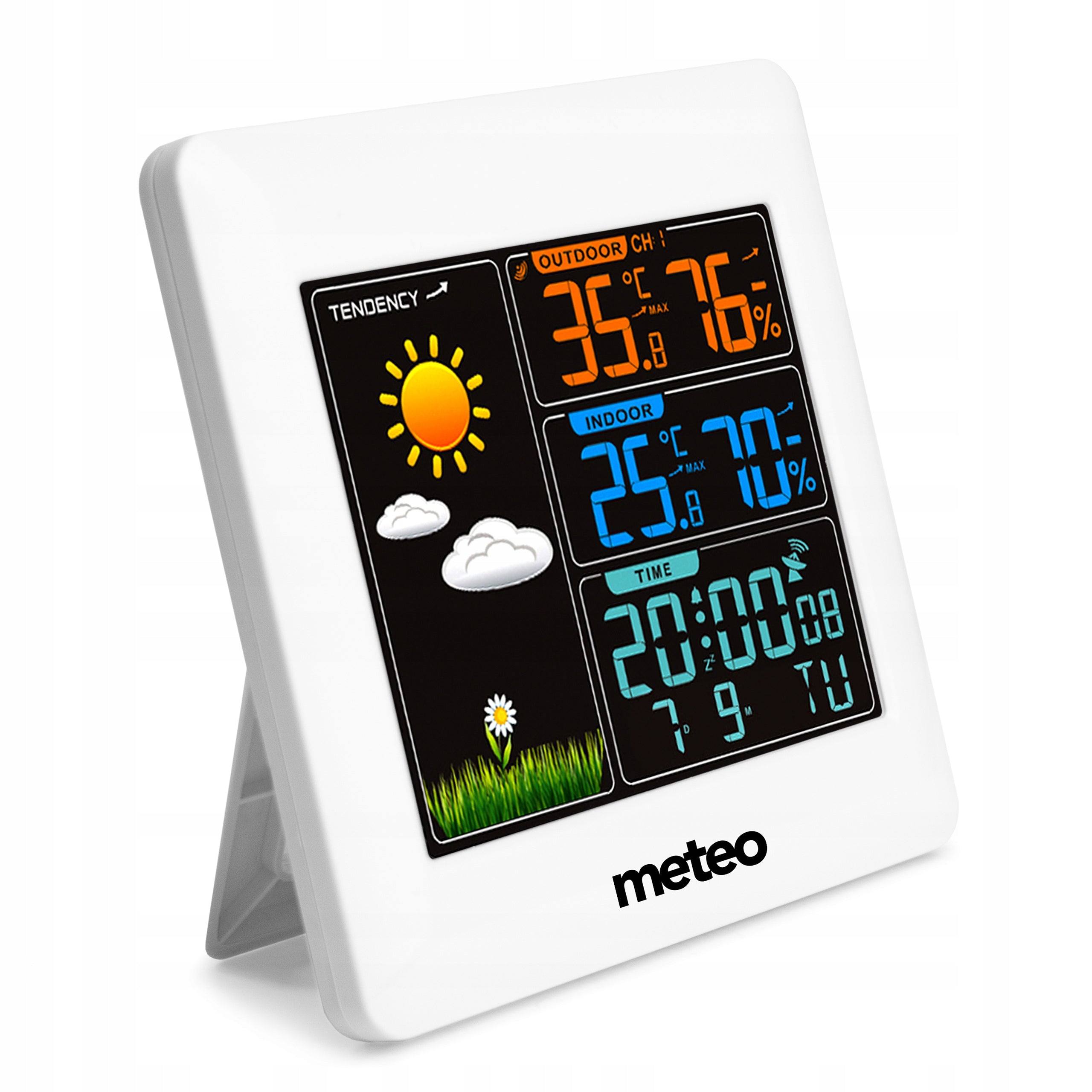 Weather station with DCF Meteo SP93 weather sensor Batteries included no
