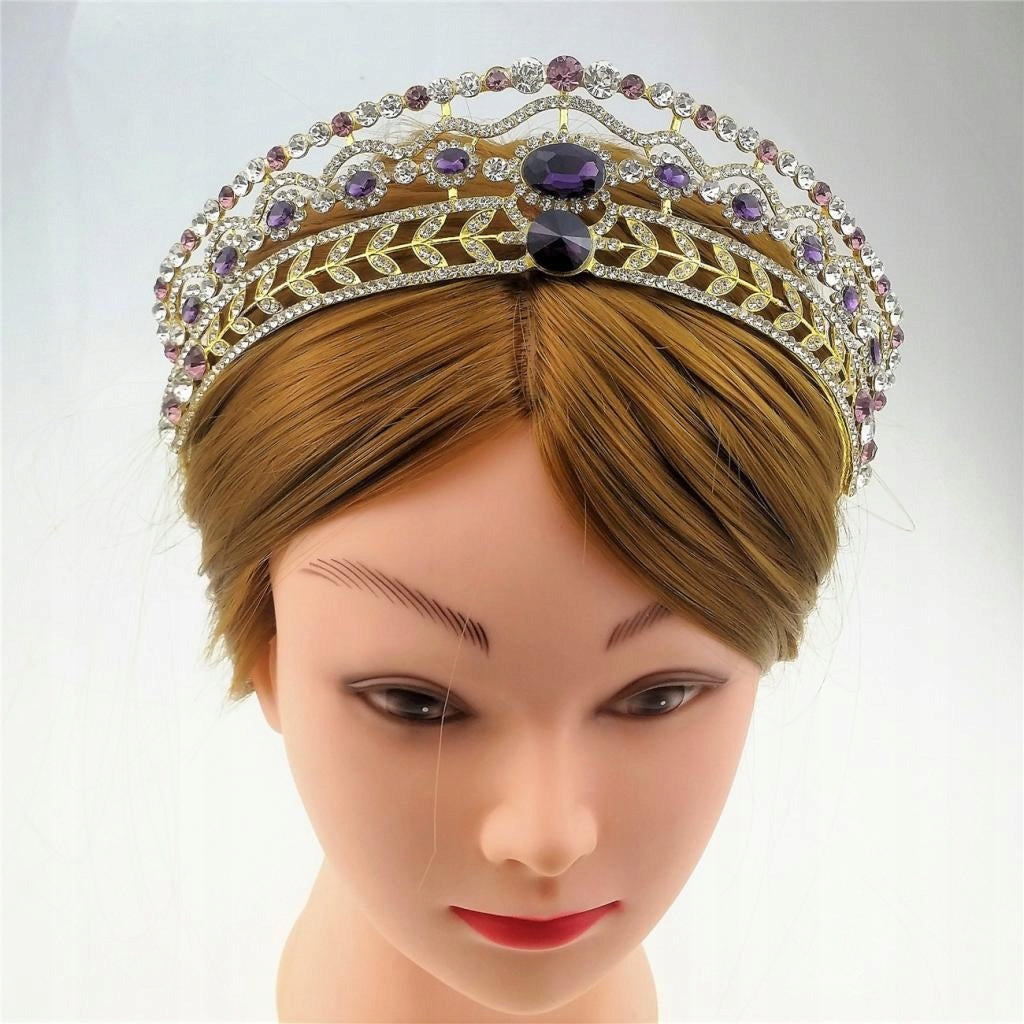 Wedding Diamante Rhinestone Baroque Tiara Crown Earrings Jewelry Set gold Manufacturer code Does not apply