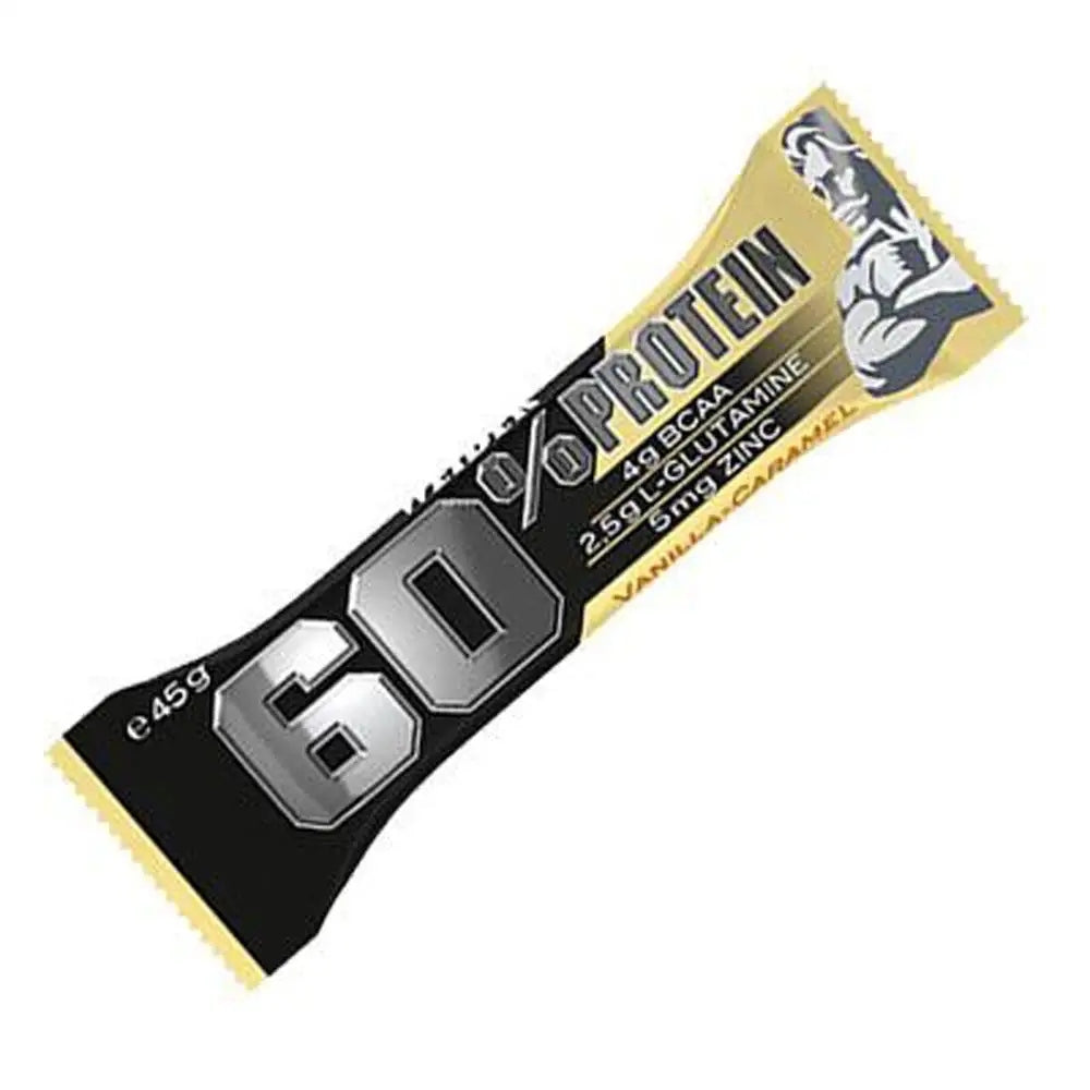 Weider 60 Protein Bar 45g Caramel BCAA Zinc Without Sugar Brand Weider