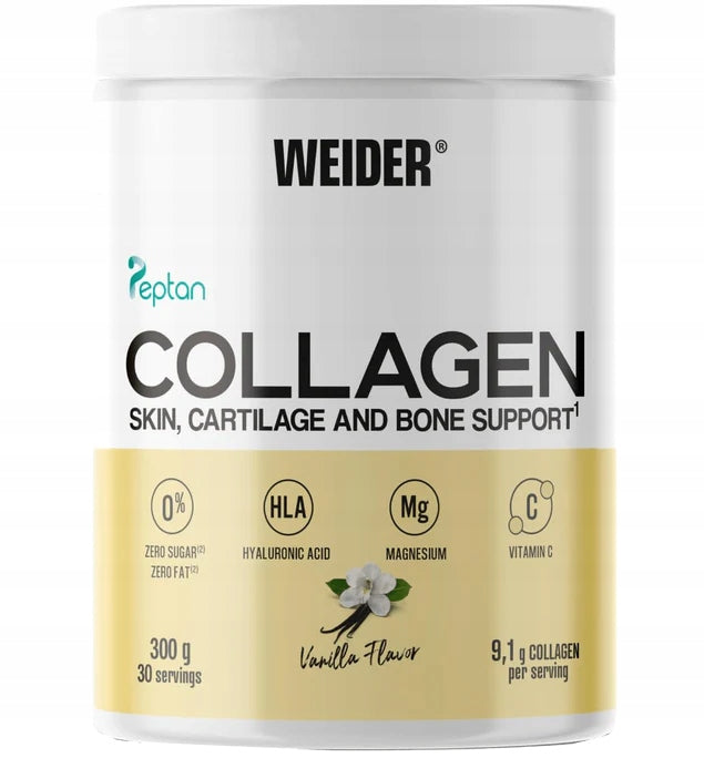 Weider COLLAGEN 300g Vanilla Collagen Hyaluronic Acid PEPTAN Joints