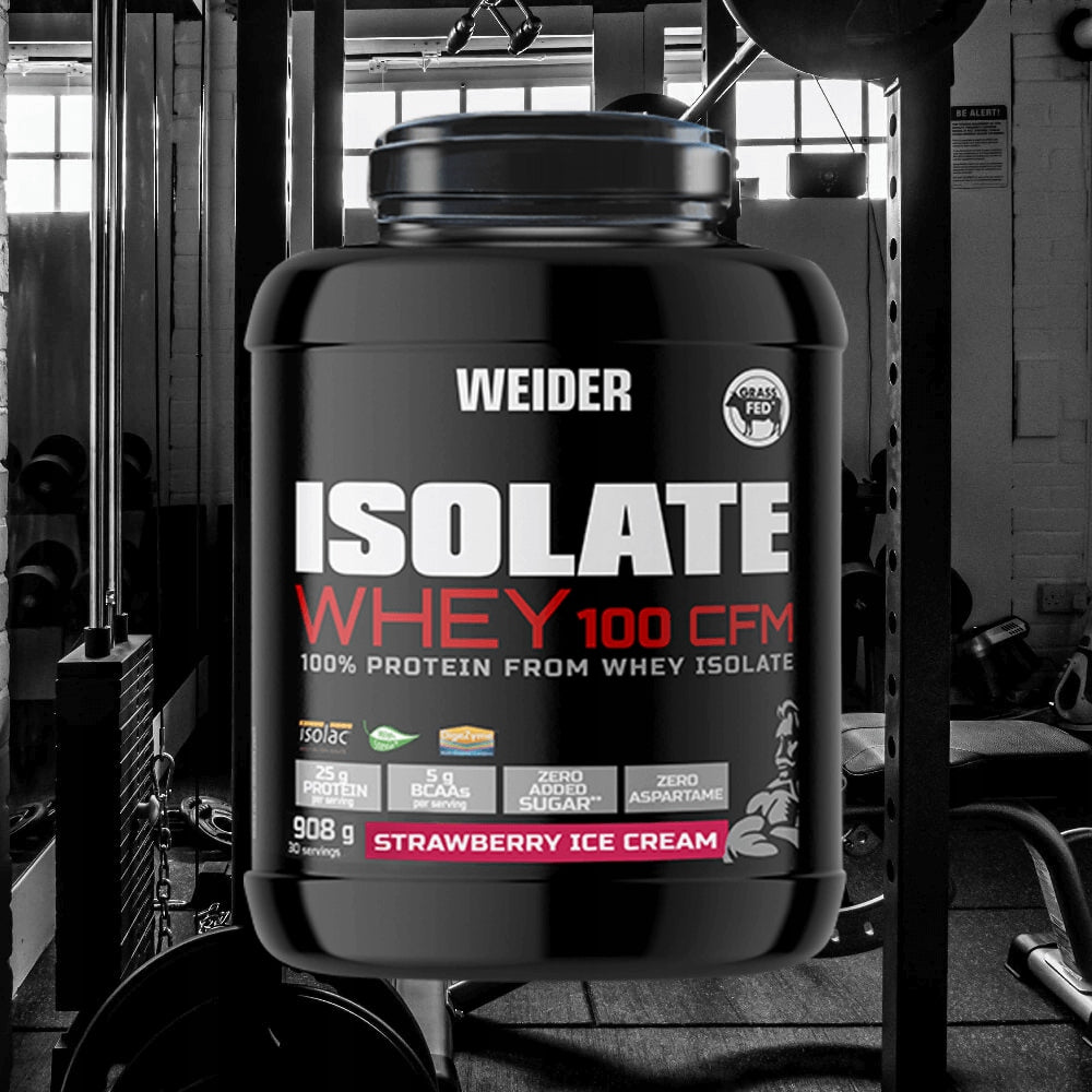 Weider Isolate Whey 100 CFM (908g) Strawberry Ice Cream Expiration date at least 3 months from the date of purchase