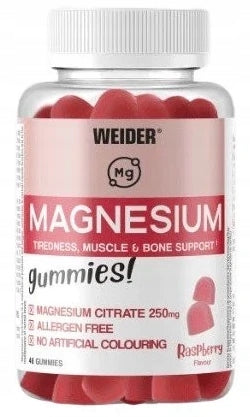 Weider MAGNESIUM taste Raspberry 48 gummies MAGNESIUM Magnesium citrate