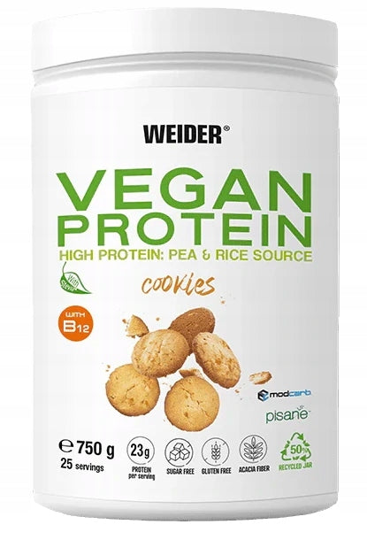 Weider VEGAN PROTEIN 750g flavor Cookie VEGAN PROTEIN Vegetable