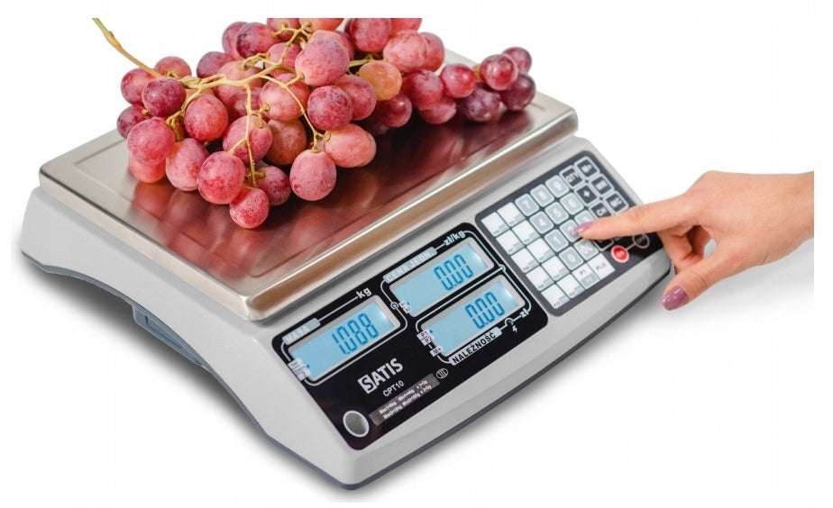 Weight with legalization 15/6kg 5/2g dish 31x22cm RS232 CPT10 shop / gastro Packaging status original