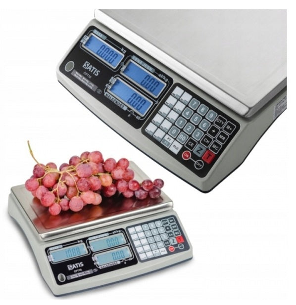 Weight with legalization 15/6kg 5/2g dish 31x22cm RS232 CPT10 shop / gastro