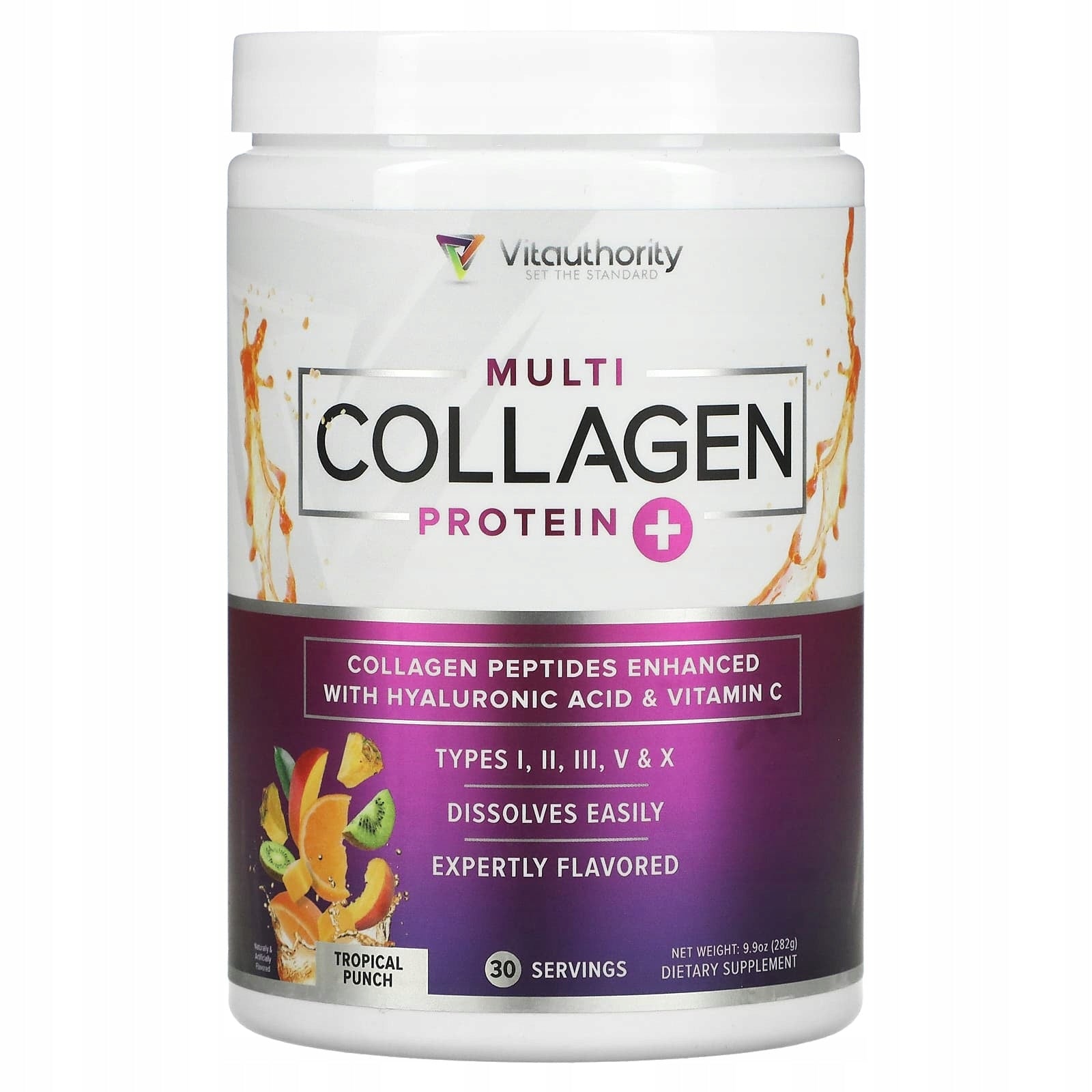 Welcome, Multicollagen Protein Plus Vitamin C, Hyaluronic Acid, Tropical