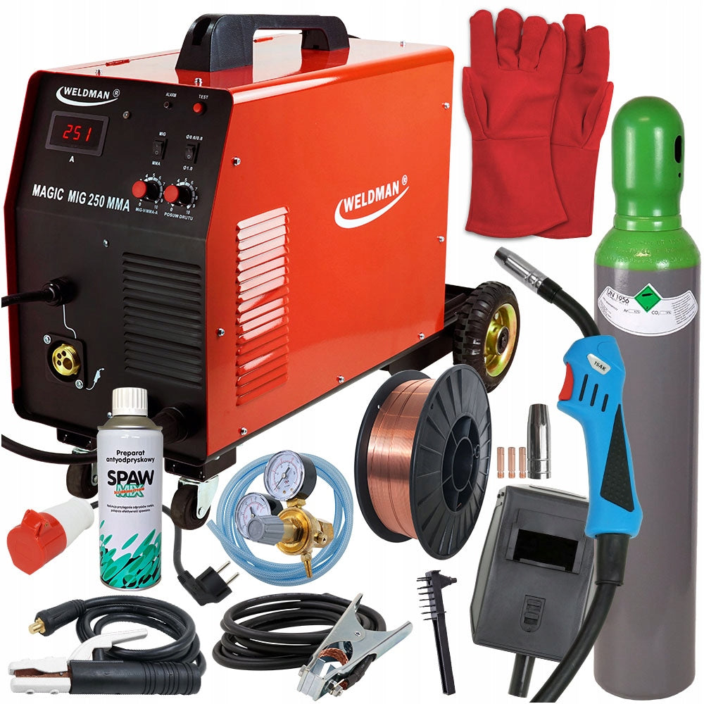 Welder 2in1 MIG MAG MMA 200A MIGOMAT set
