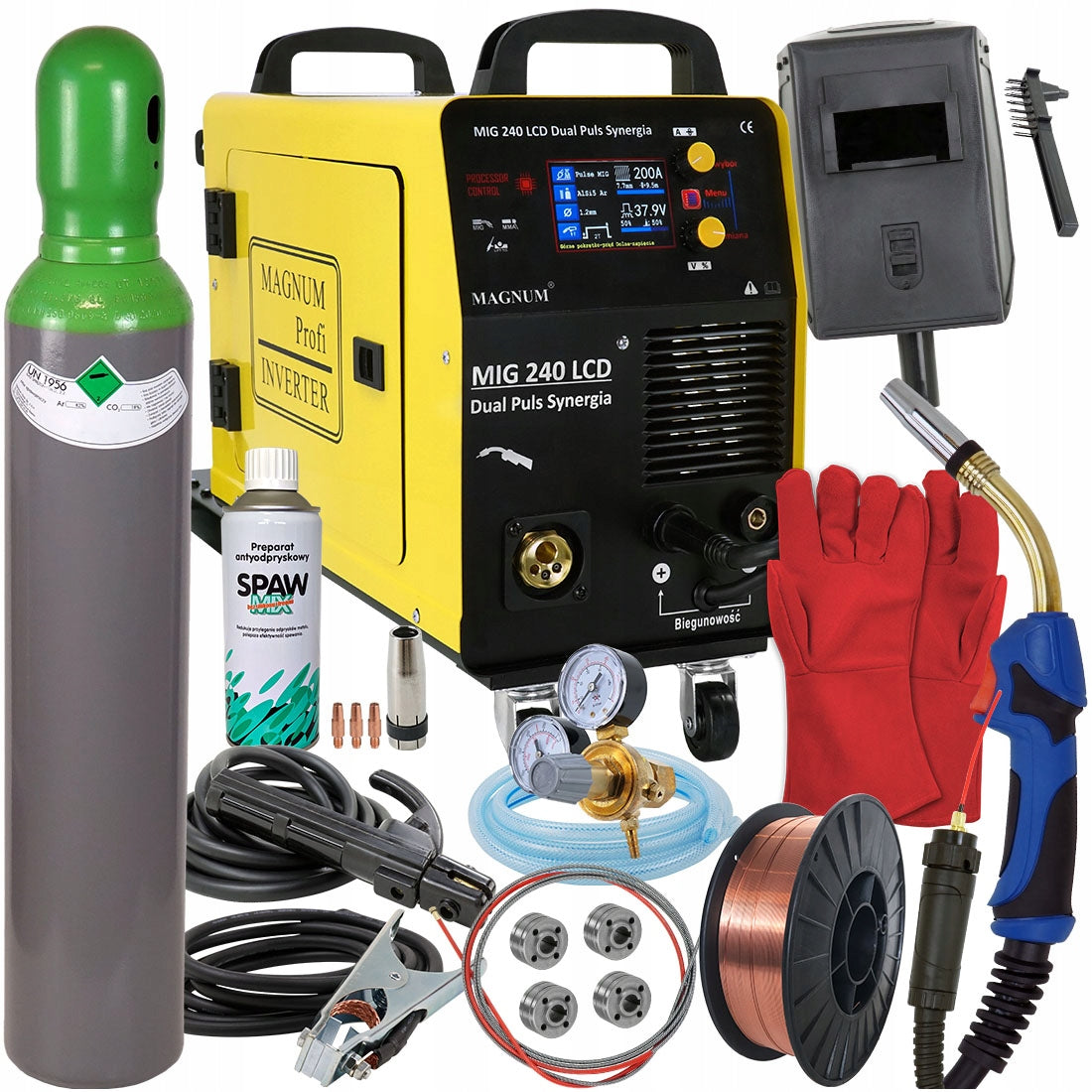 Welder MIGOMAT MAGNUM MIG 240 Dual Pulse LCD Syn