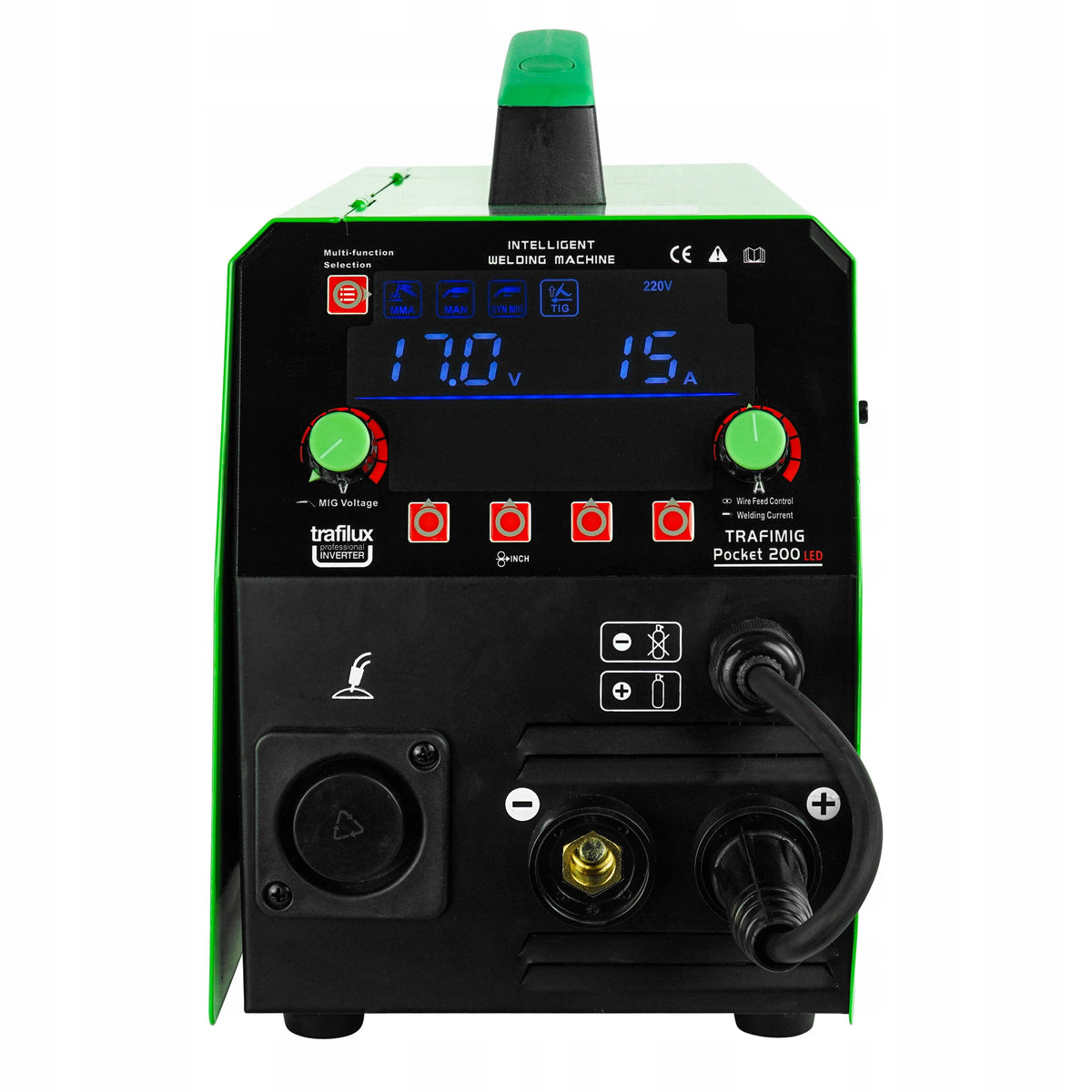 Welder MIGOMAT TRAFILUX TRAFIMIG MIG 200 LED POCKET Synergy Spot 230V Brand Trafilux