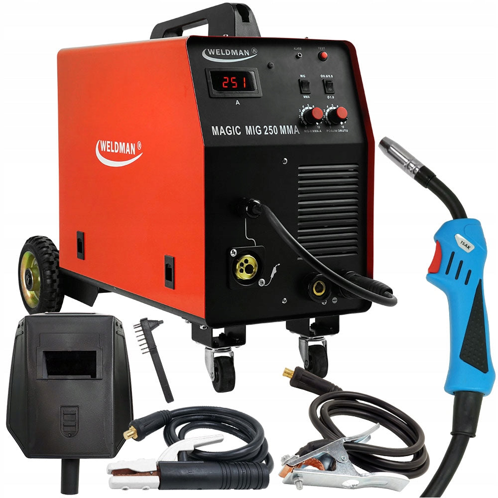 Welder MIGOMAT Weldman MIG 250 MMA MAG 4R 230V / 400V 2in1 D200 D300