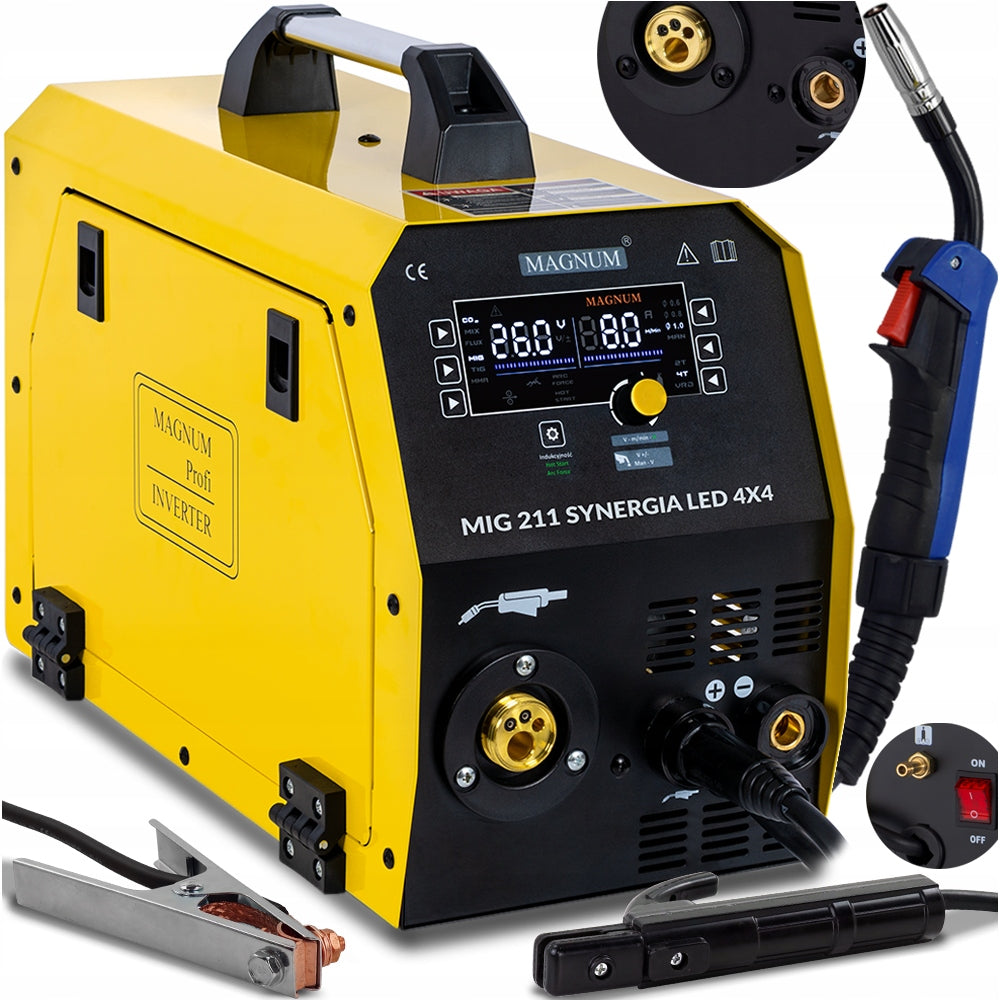 Welder MIGOMAT inverter Feeder 4R Magnum MIG 211 Synergy LED 2T 4T MAG