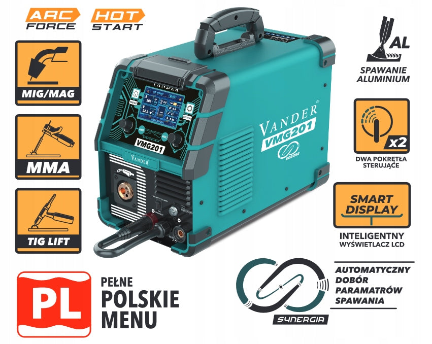 Welder Migomat Synergy VANDER VMG201 LCD EAN (GTIN) 5907377564621