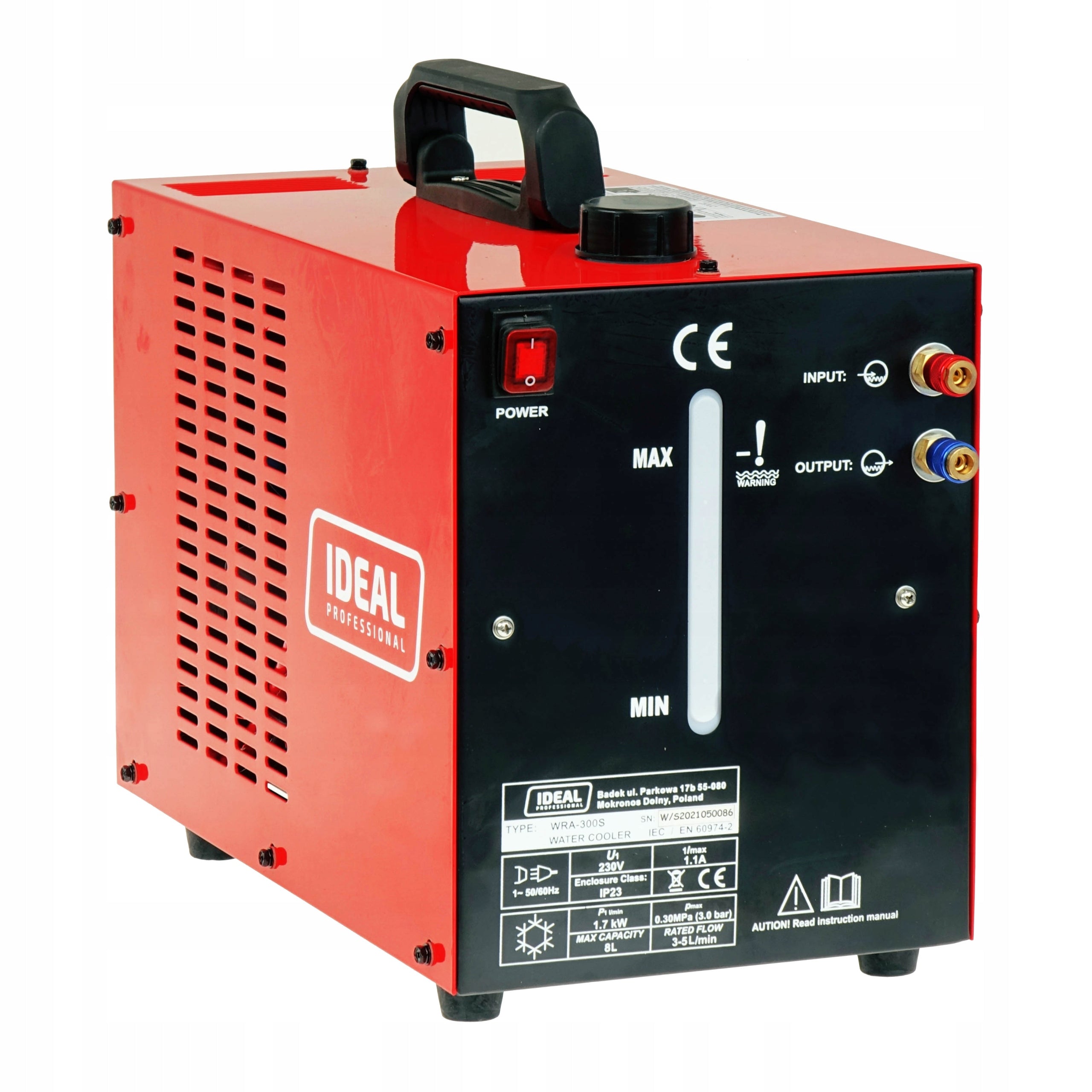 Welding cooler WRA-300S for welding machines 1,7kW MIG MAG TIG PLAZMA Manufacturer code IDEAL WRA-300S