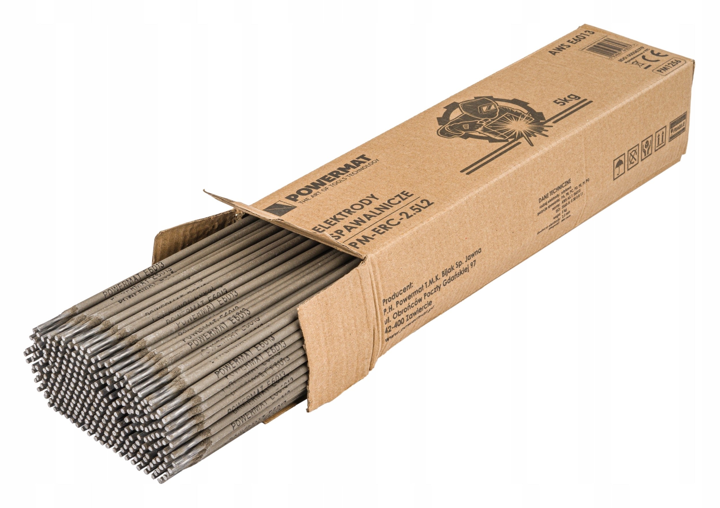 Welding electrode Powermat rutile 2,5 mm 5 kg Electrode type rutile electrode