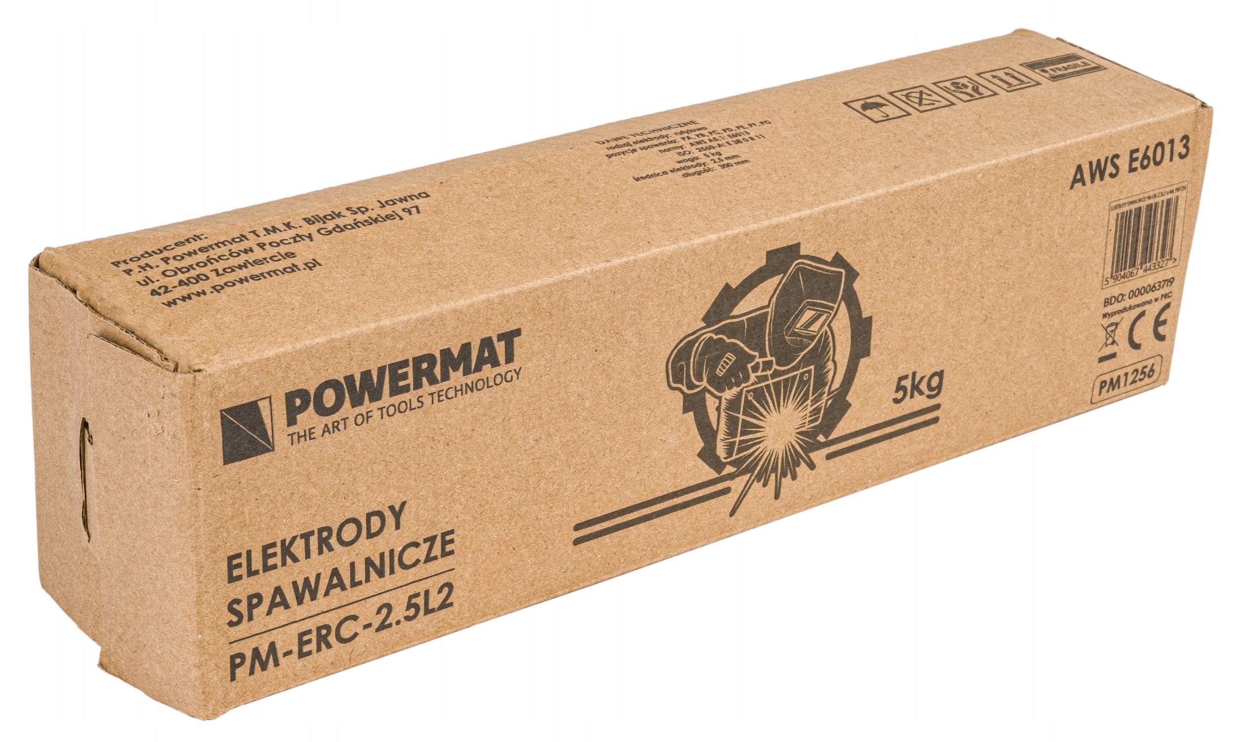 Welding electrode Powermat rutile 2,5 mm 5 kg Manufacturer code PM-ERC-2.5L2