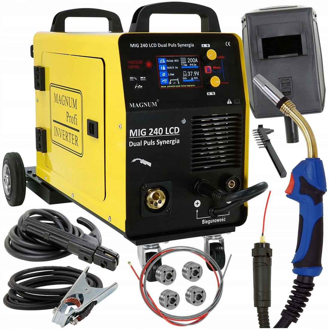 Welding machine MAGNUM MIG 240 Dual Pulse Synergy 4R LCD