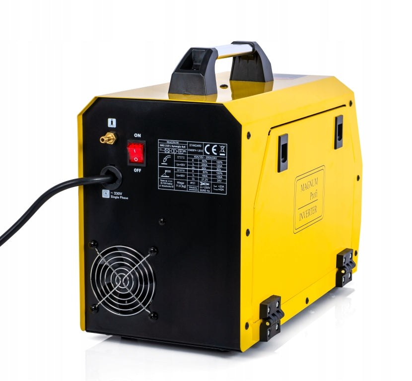 Welding machine MIGOMAT Magnum MIG 210 Synergy 200A 230V 4x4 INVERTER feeder Supply voltage (V) 230