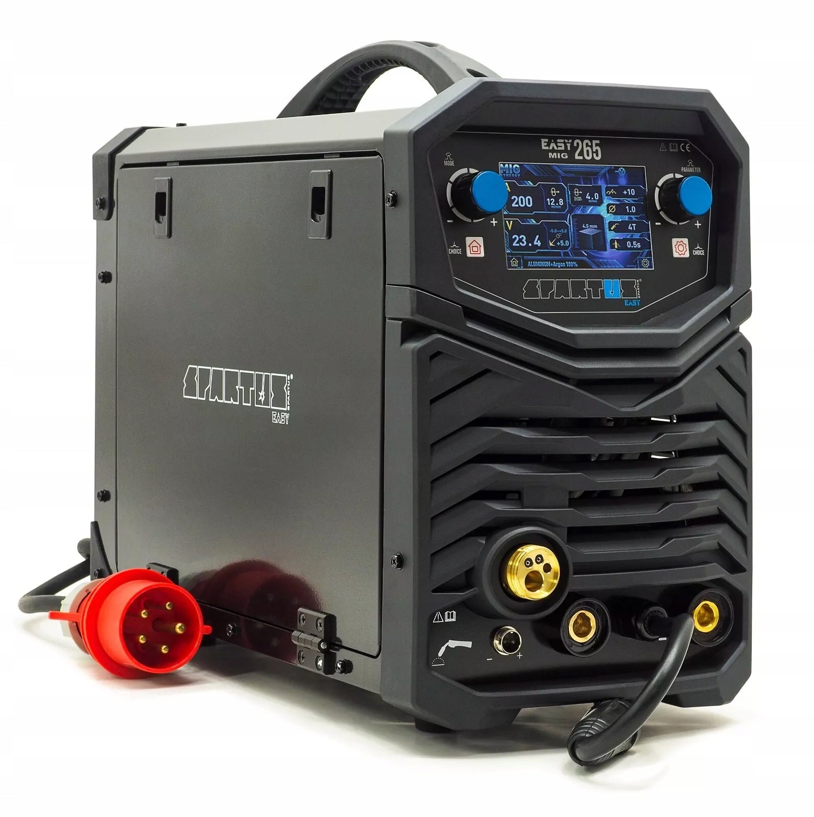 Welding machine MIGOMAT SPARTUS EasyMIG 265 MIG TIG MMA 3in1 400V 250A SYNERGY Manufacturer code EASYMIG265-PAK-24-3