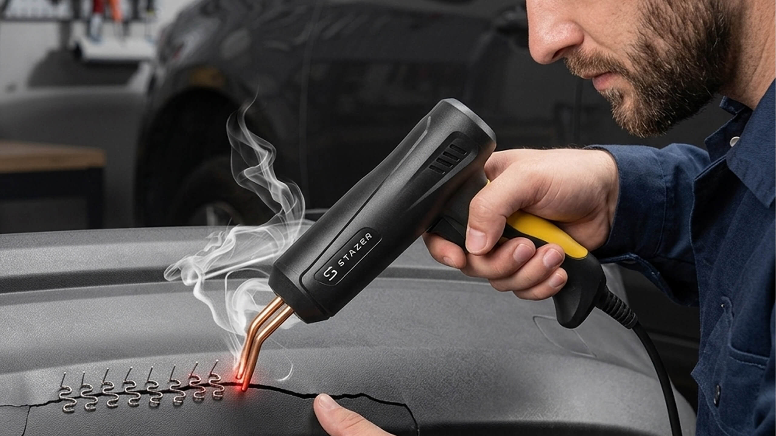 Welding machine soldering iron for plastic 150W + staple accessories EAN (GTIN) 5903933573434
